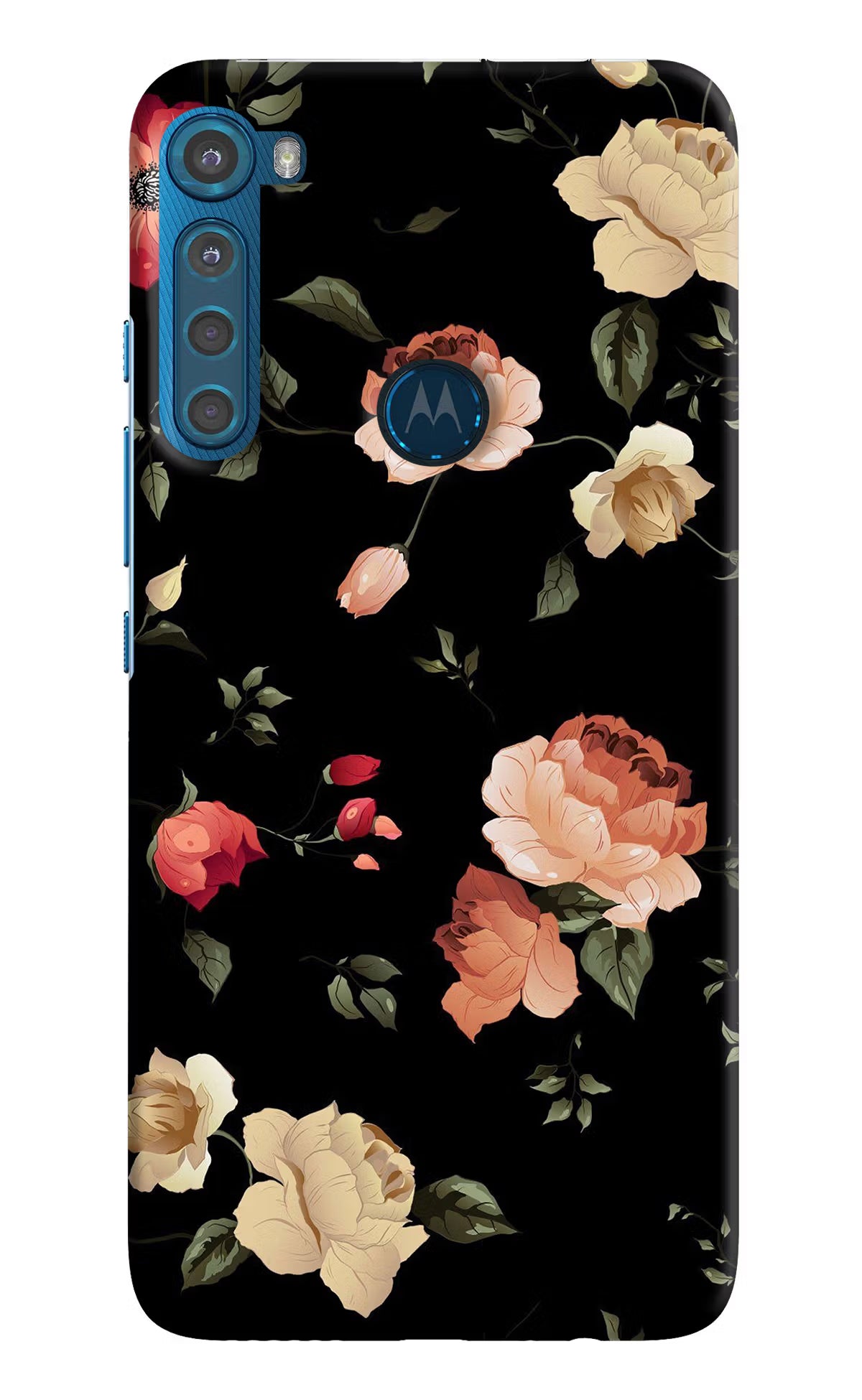 Flowers Motorola One Fusion Plus Back Cover - Flowers Motorola One Fusion Plus Hard Case Back Cover by Casekaro Flowers Motorola One Fusion Plus Hard Case Back Cover by Casekaro