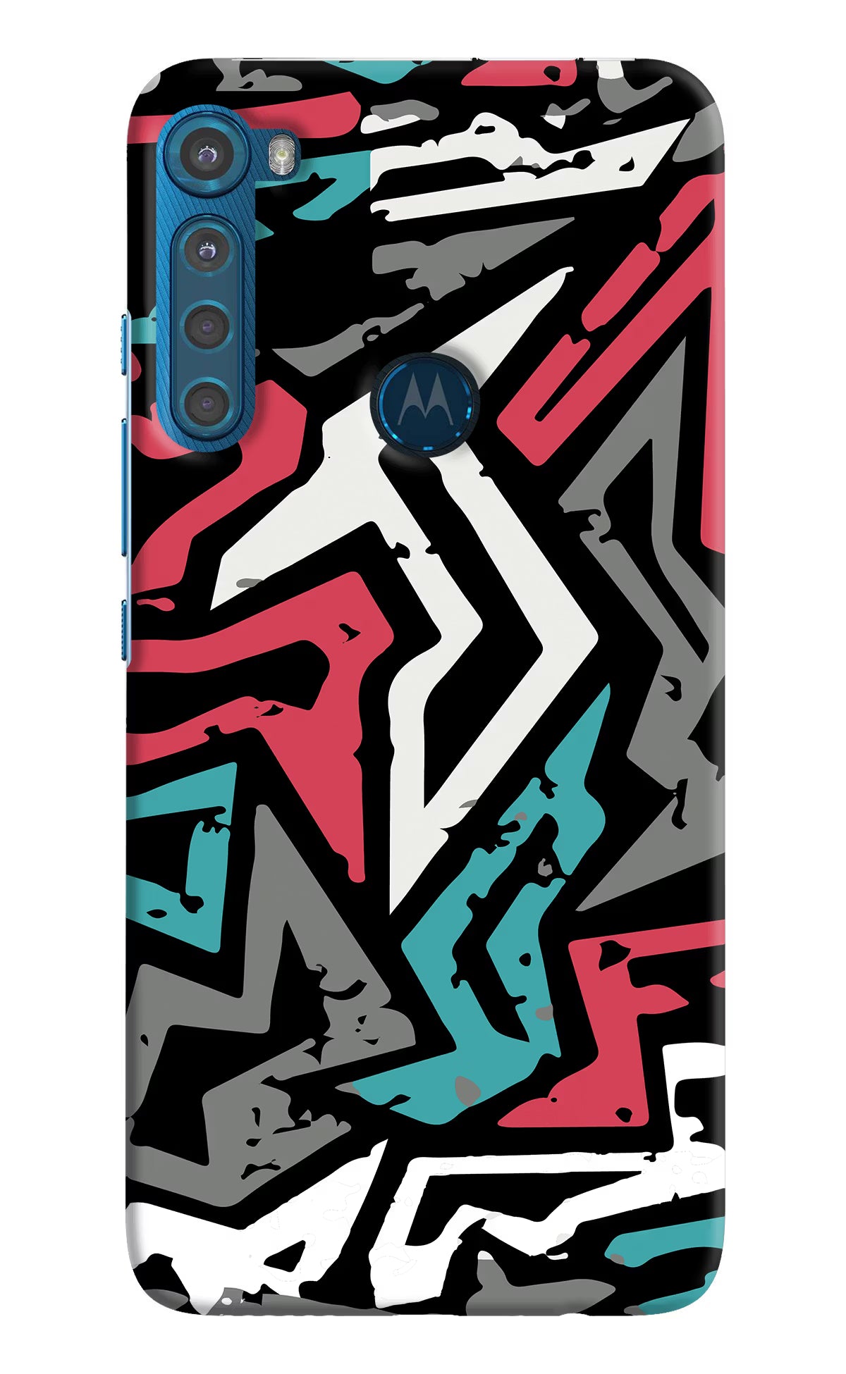 Geometric Graffiti Motorola One Fusion Plus Back Cover - Geometric Graffiti Motorola One Fusion Plus Hard Case Back Cover by Casekaro Geometric Graffiti Motorola One Fusion Plus Hard Case Back Cover by Casekaro
