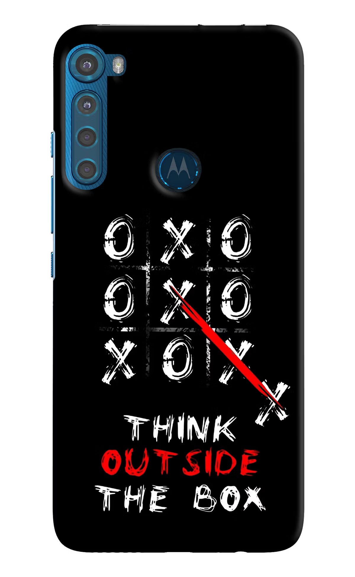 Think out of the BOX Motorola One Fusion Plus Back Cover - Think out of the BOX Motorola One Fusion Plus Hard Case Back Cover by Casekaro Think out of the BOX Motorola One Fusion Plus Hard Case Back Cover by Casekaro