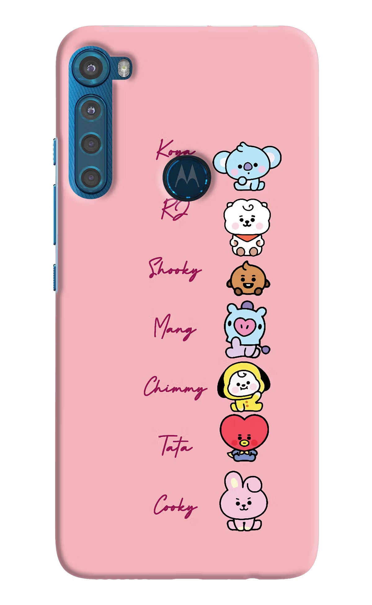 BTS names Motorola One Fusion Plus Back Cover - BTS names Motorola One Fusion Plus Hard Case Back Cover by Casekaro BTS names Motorola One Fusion Plus Hard Case Back Cover by Casekaro