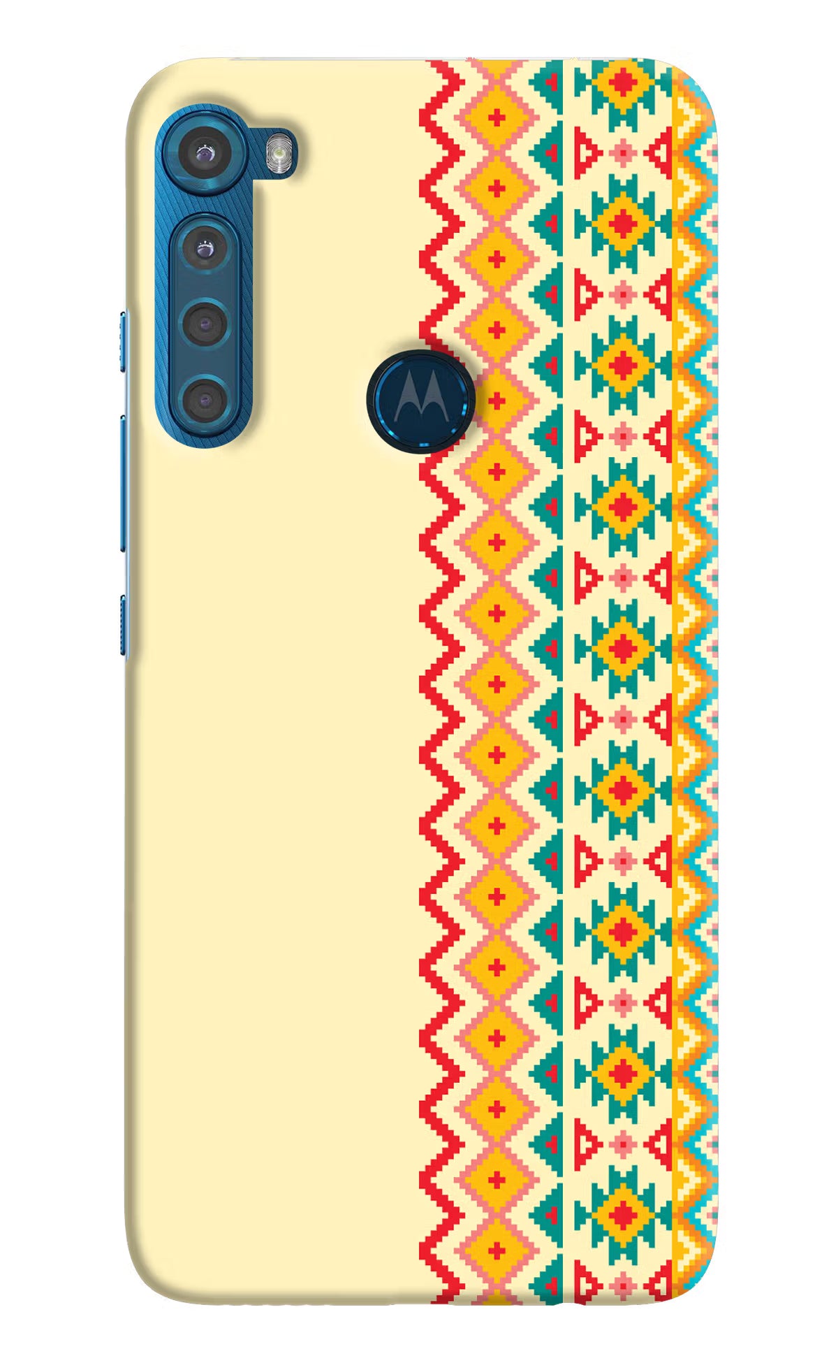 Ethnic Seamless Motorola One Fusion Plus Back Cover - Ethnic Seamless Motorola One Fusion Plus Hard Case Back Cover by Casekaro Ethnic Seamless Motorola One Fusion Plus Hard Case Back Cover by Casekaro