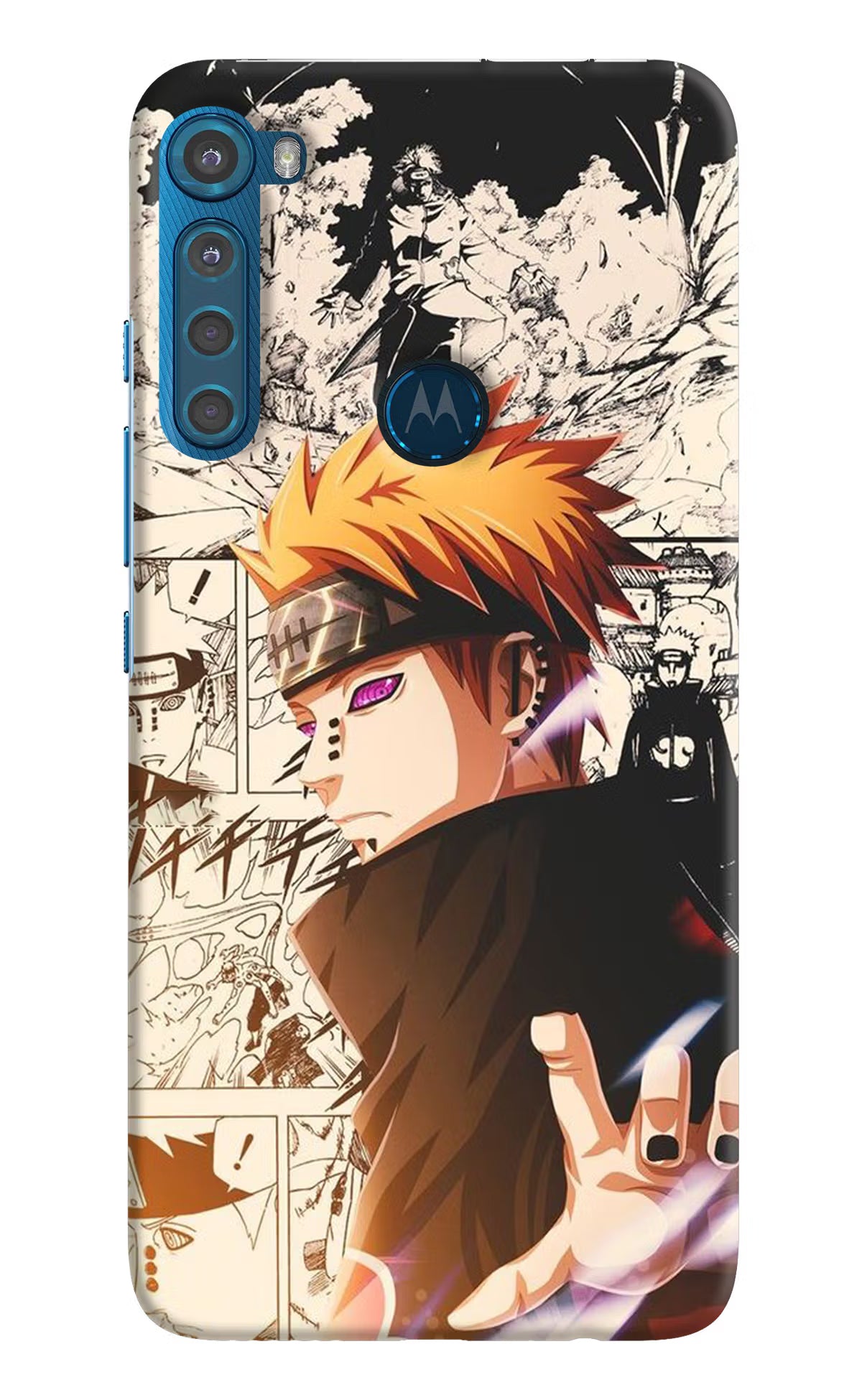 Pain Anime Motorola One Fusion Plus Back Cover - Pain Anime Motorola One Fusion Plus Hard Case Back Cover by Casekaro Pain Anime Motorola One Fusion Plus Hard Case Back Cover by Casekaro