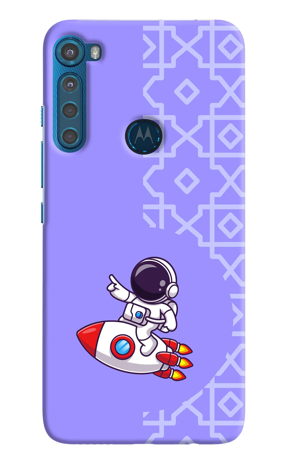 Cute Astronaut Motorola One Fusion Plus Back Cover - Cute Astronaut Motorola One Fusion Plus Hard Case Back Cover by Casekaro Cute Astronaut Motorola One Fusion Plus Hard Case Back Cover by Casekaro