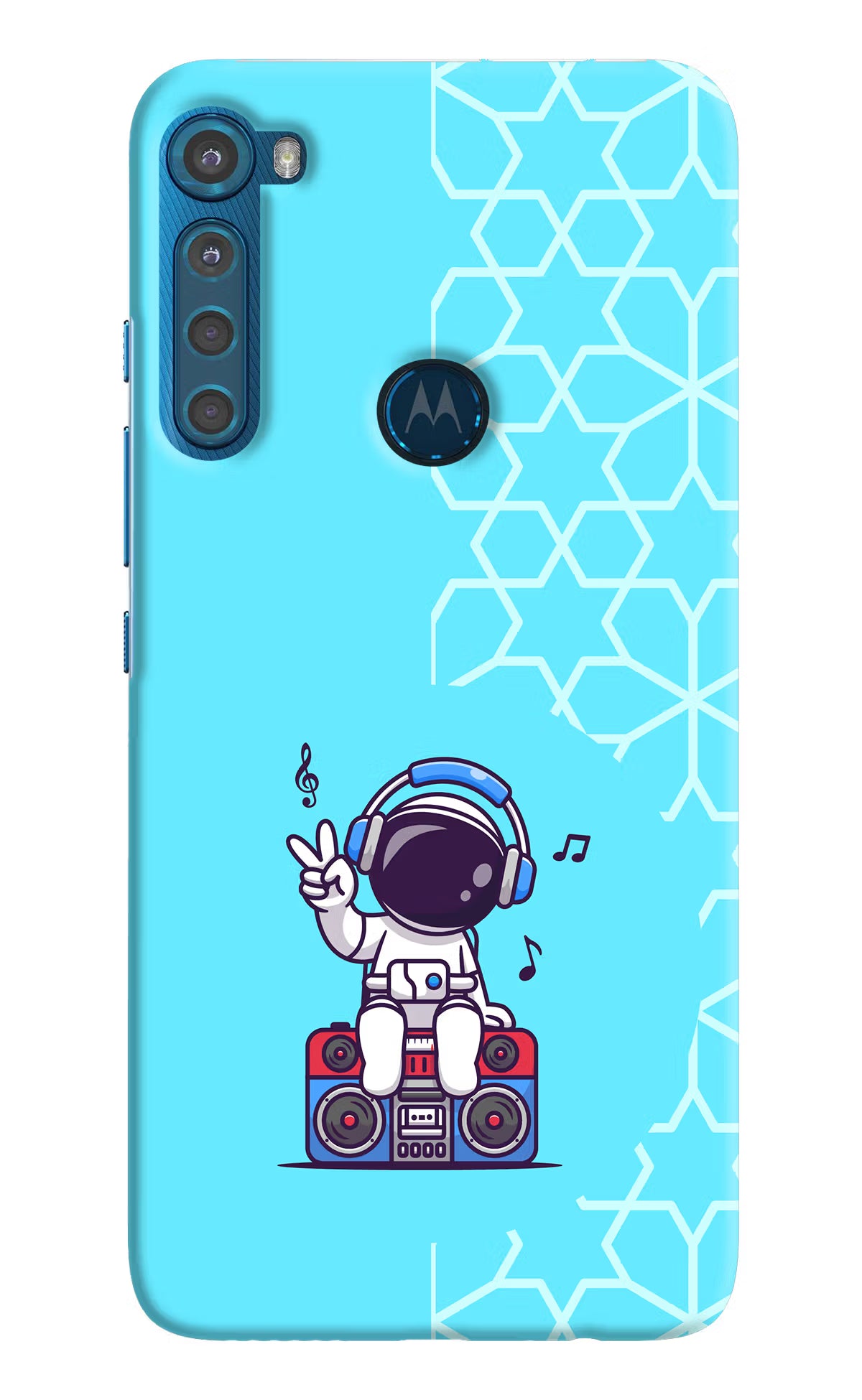 Cute Astronaut Chilling Motorola One Fusion Plus Back Cover - Cute Astronaut Chilling Motorola One Fusion Plus Hard Case Back Cover by Casekaro Cute Astronaut Chilling Motorola One Fusion Plus Hard Case Back Cover by Casekaro