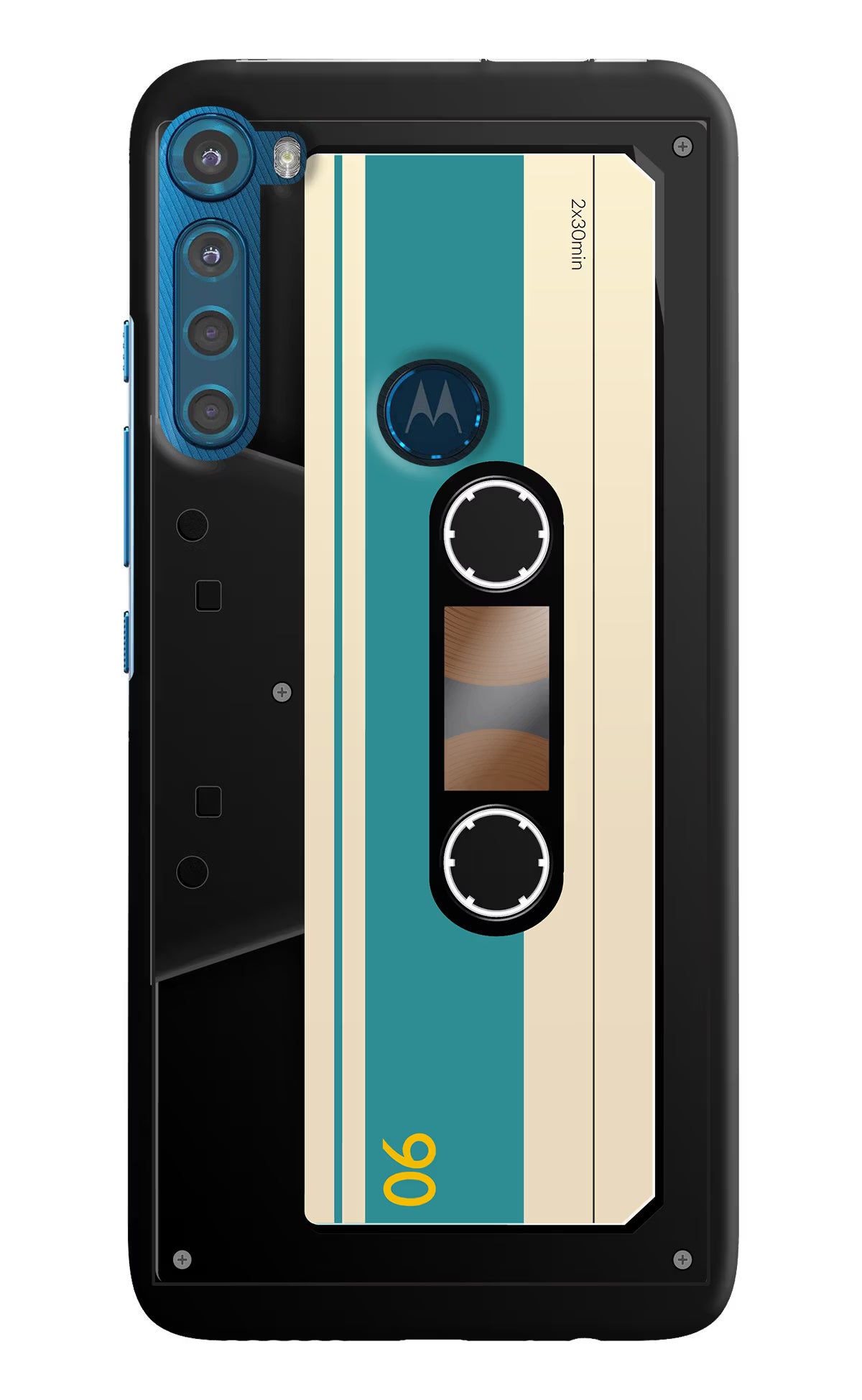 Cassette Motorola One Fusion Plus Back Cover - Cassette Motorola One Fusion Plus Hard Case Back Cover by Casekaro Cassette Motorola One Fusion Plus Hard Case Back Cover by Casekaro