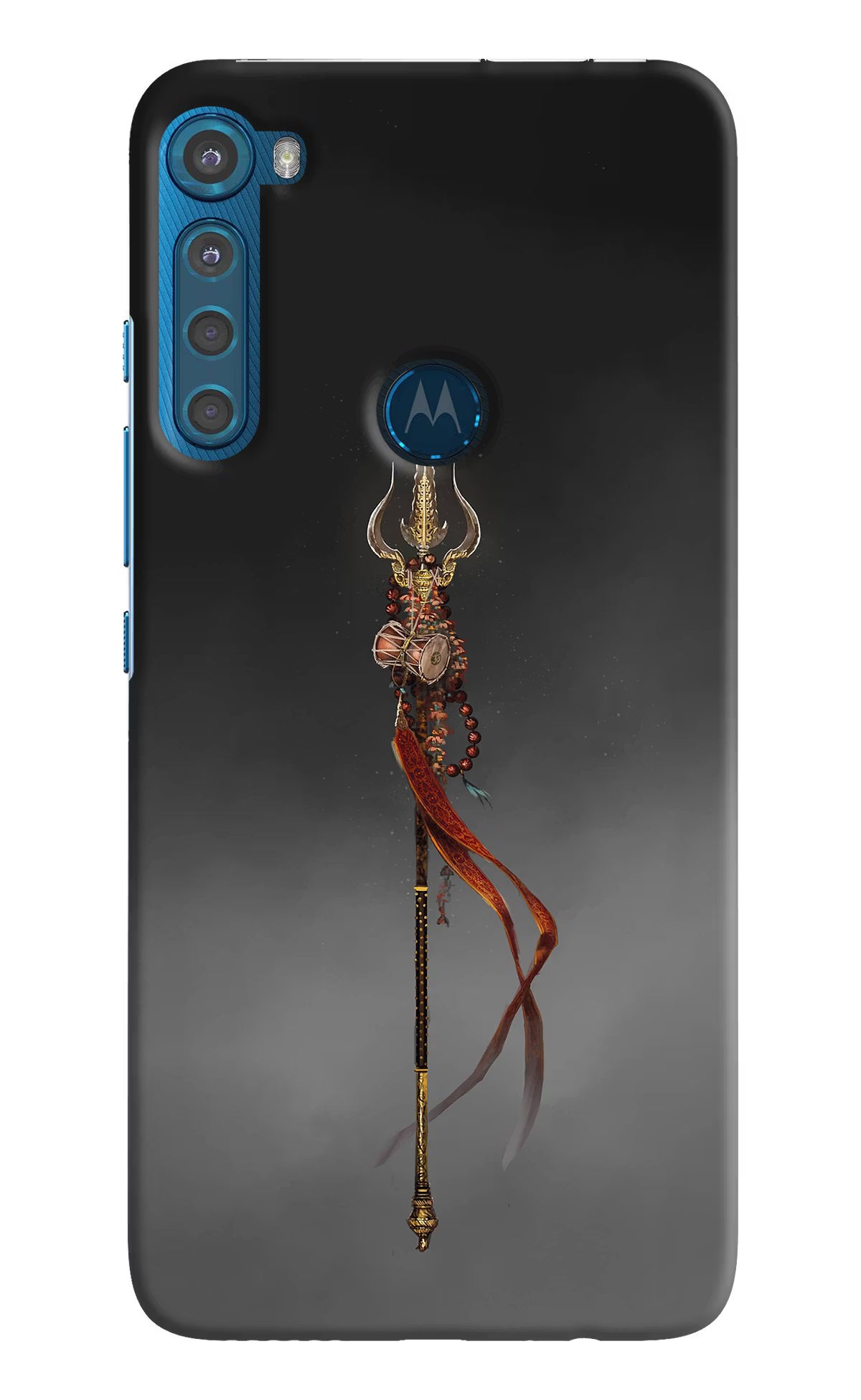 Shiv Trishul Motorola One Fusion Plus Back Cover - Shiv Trishul Motorola One Fusion Plus Hard Case Back Cover by Casekaro Shiv Trishul Motorola One Fusion Plus Hard Case Back Cover by Casekaro