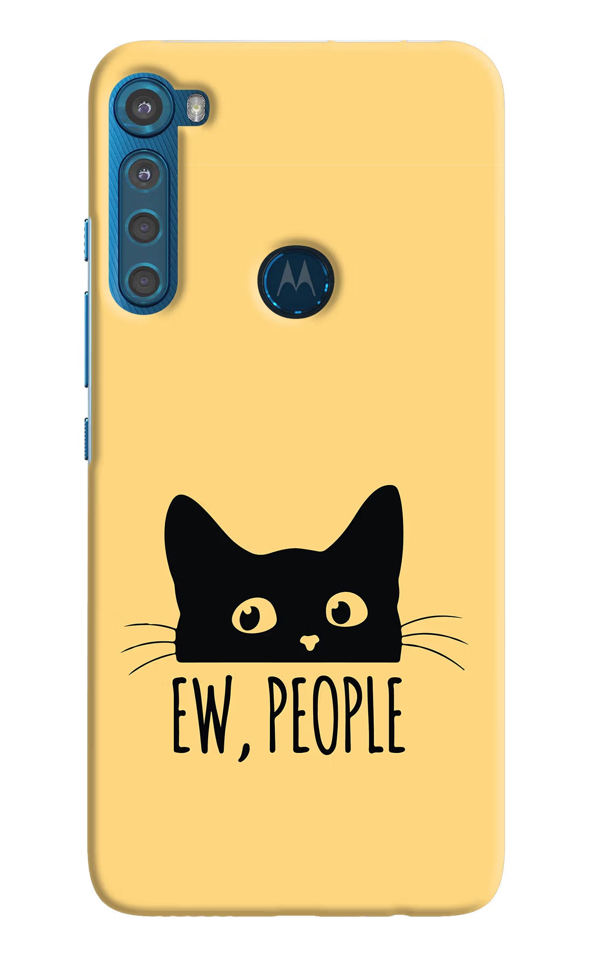 Ew People Catitude Motorola One Fusion Plus Back Cover - Ew People Catitude Motorola One Fusion Plus Hard Case Back Cover by Casekaro Ew People Catitude Motorola One Fusion Plus Hard Case Back Cover by Casekaro