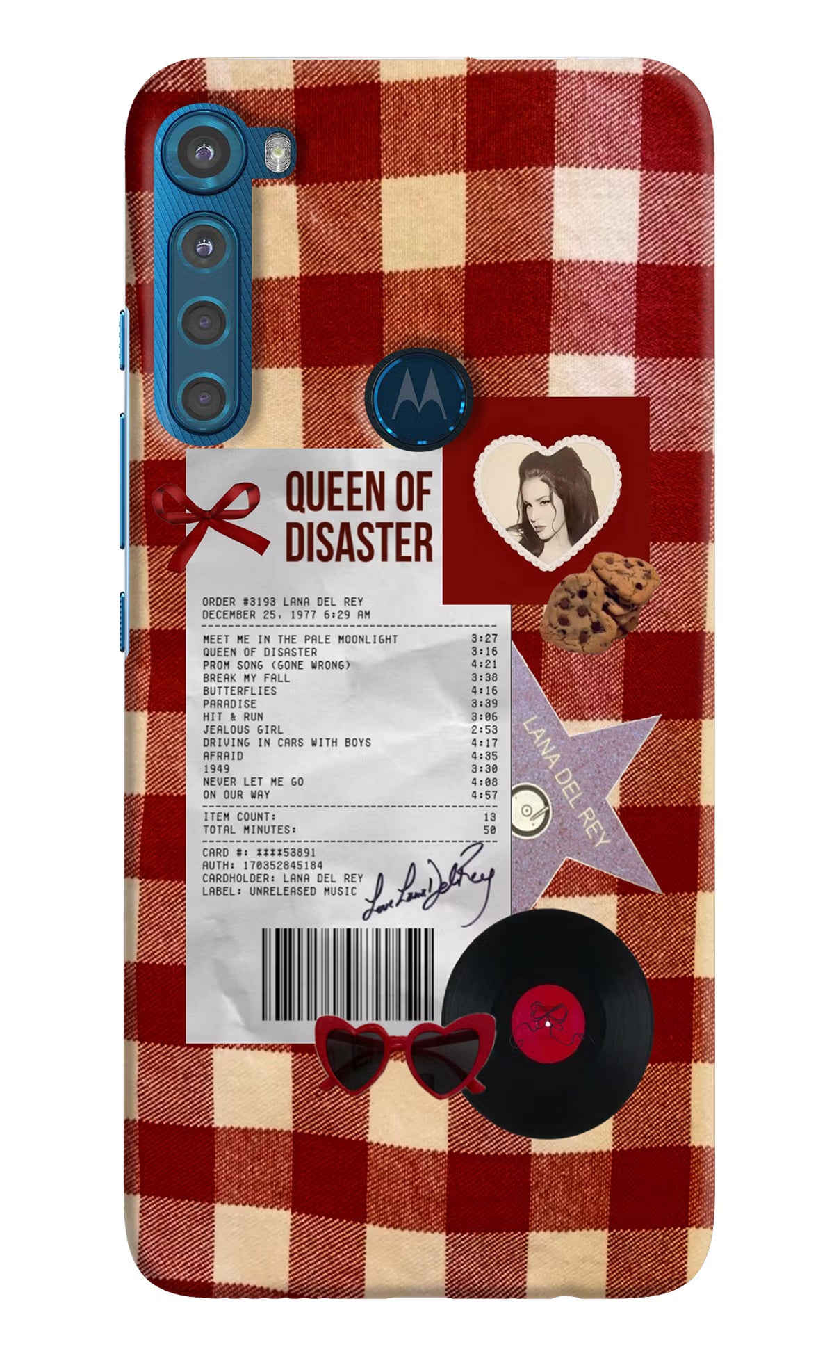 Queen of Disaster Motorola One Fusion Plus Back Cover - Queen of Disaster Motorola One Fusion Plus Hard Case Back Cover by Casekaro Queen of Disaster Motorola One Fusion Plus Hard Case Back Cover by Casekaro