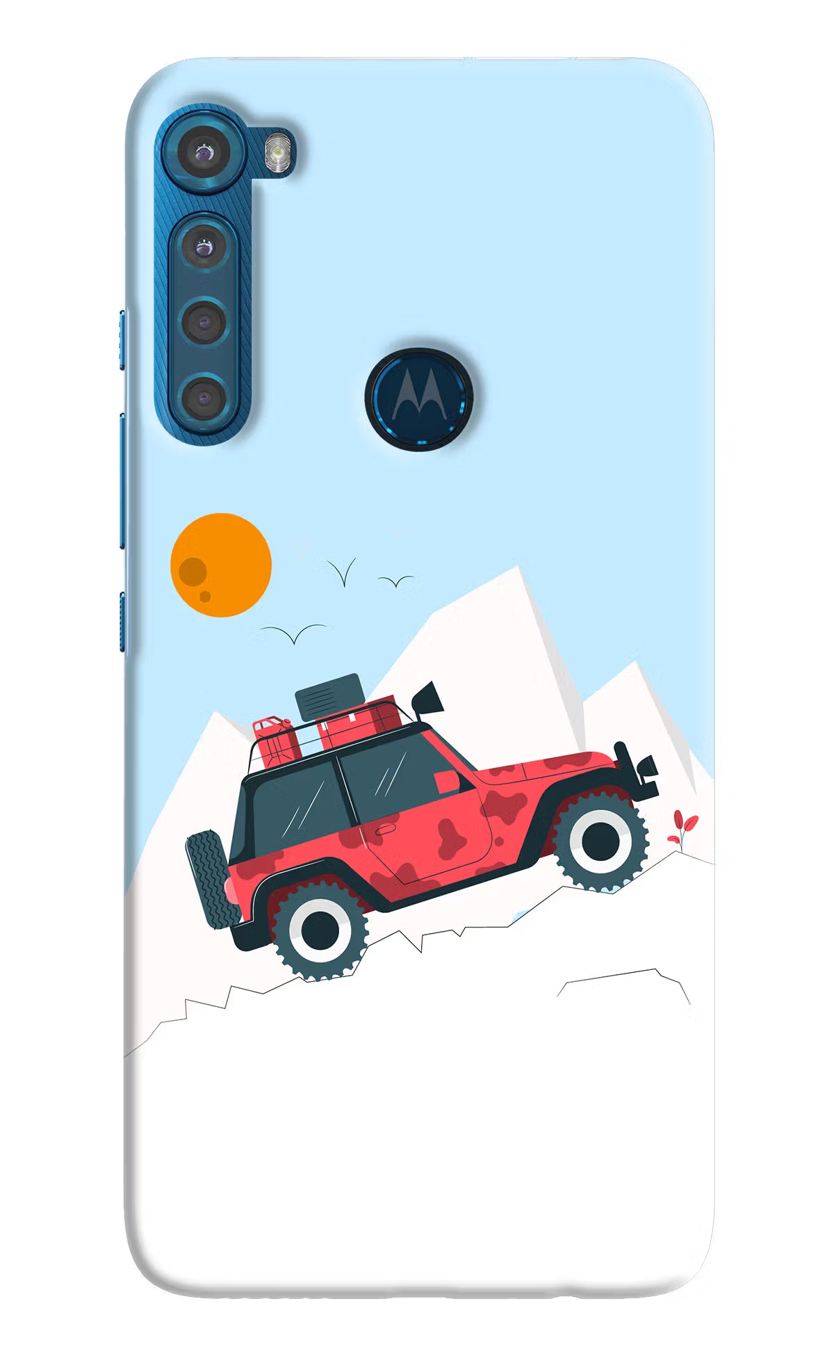 Mountain Trail Beast Motorola One Fusion Plus Back Cover - Mountain Trail Beast Motorola One Fusion Plus Hard Case Back Cover by Casekaro Mountain Trail Beast Motorola One Fusion Plus Hard Case Back Cover by Casekaro