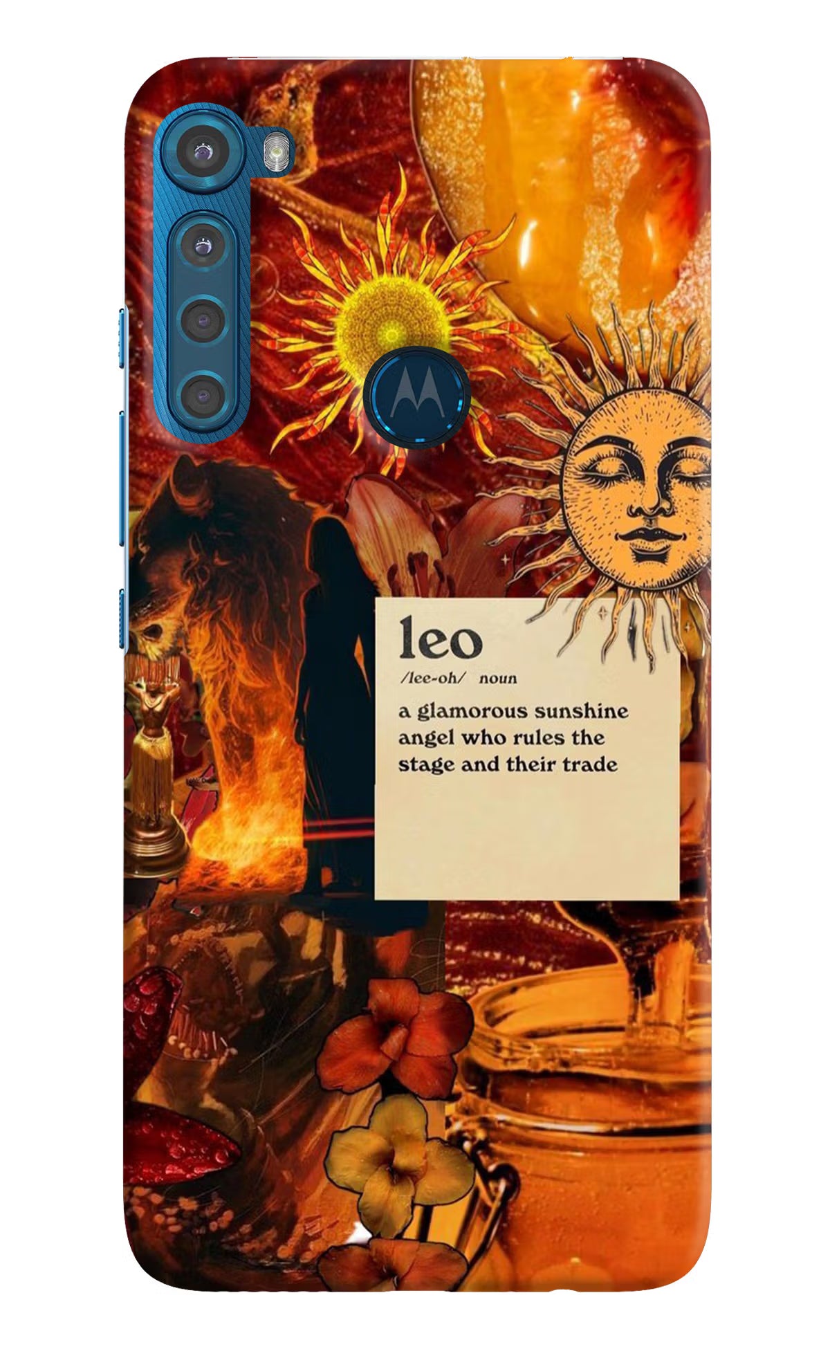 Leo Zodiac Motorola One Fusion Plus Back Cover - Leo Zodiac Motorola One Fusion Plus Hard Case Back Cover by Casekaro Leo Zodiac Motorola One Fusion Plus Hard Case Back Cover by Casekaro