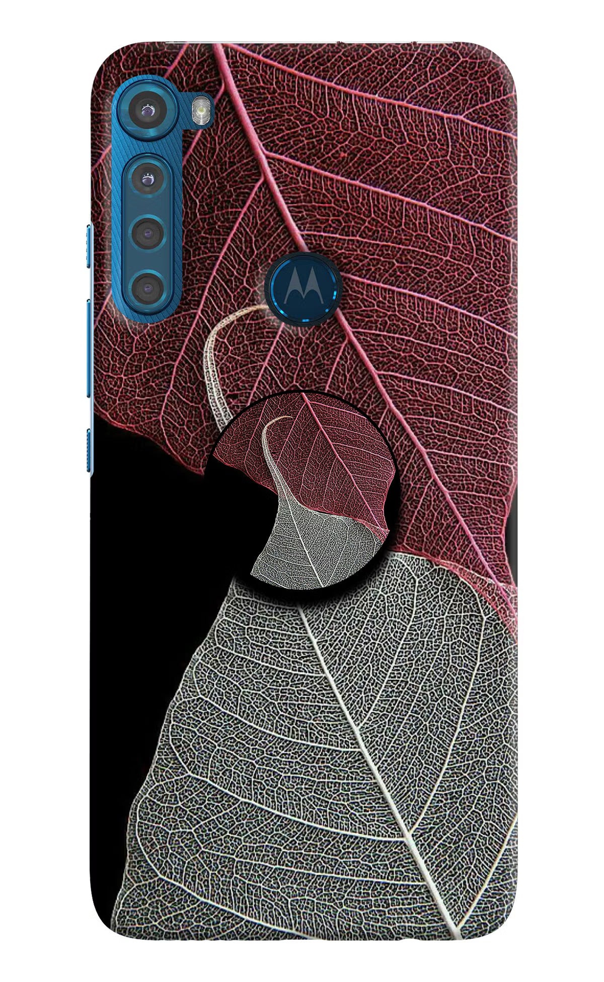 Leaf Pattern Motorola One Fusion Plus Pop Case - Leaf Pattern Motorola One Fusion Plus Pop Case by Casekaro Leaf Pattern Motorola One Fusion Plus Pop Case by Casekaro