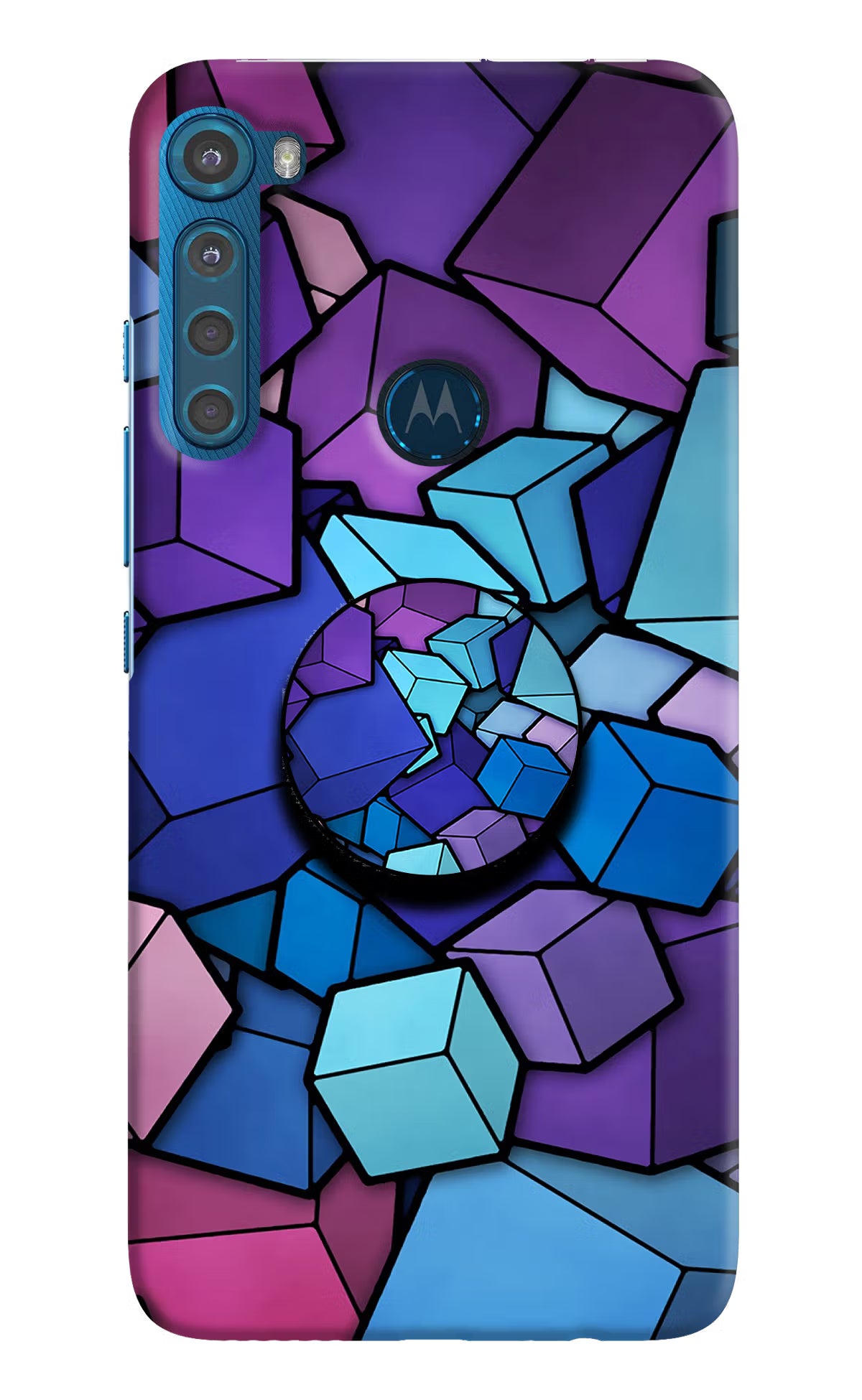 Cubic Abstract Motorola One Fusion Plus Pop Case - Cubic Abstract Motorola One Fusion Plus Pop Case by Casekaro Cubic Abstract Motorola One Fusion Plus Pop Case by Casekaro