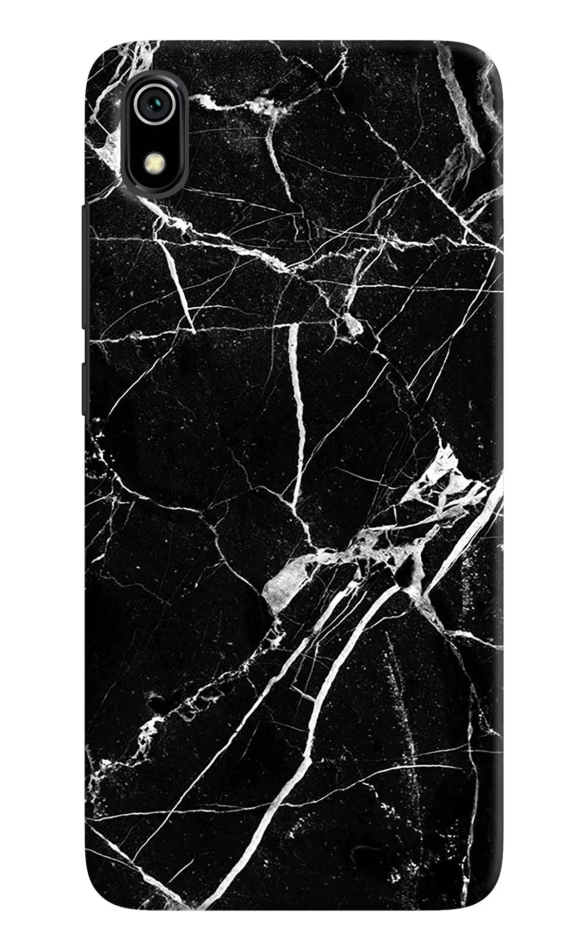 Black Marble Pattern Redmi 7A Back Cover - Black Marble Pattern Redmi 7A Hard Case Back Cover by Casekaro Black Marble Pattern Redmi 7A Hard Case Back Cover by Casekaro