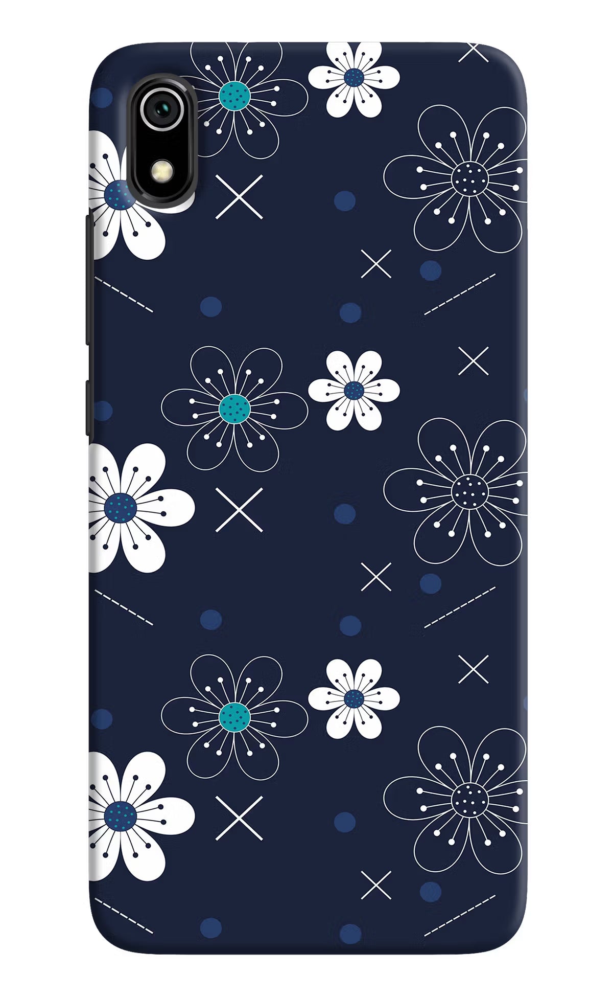 Flowers Redmi 7A Back Cover - Flowers Redmi 7A Hard Case Back Cover by Casekaro Flowers Redmi 7A Hard Case Back Cover by Casekaro