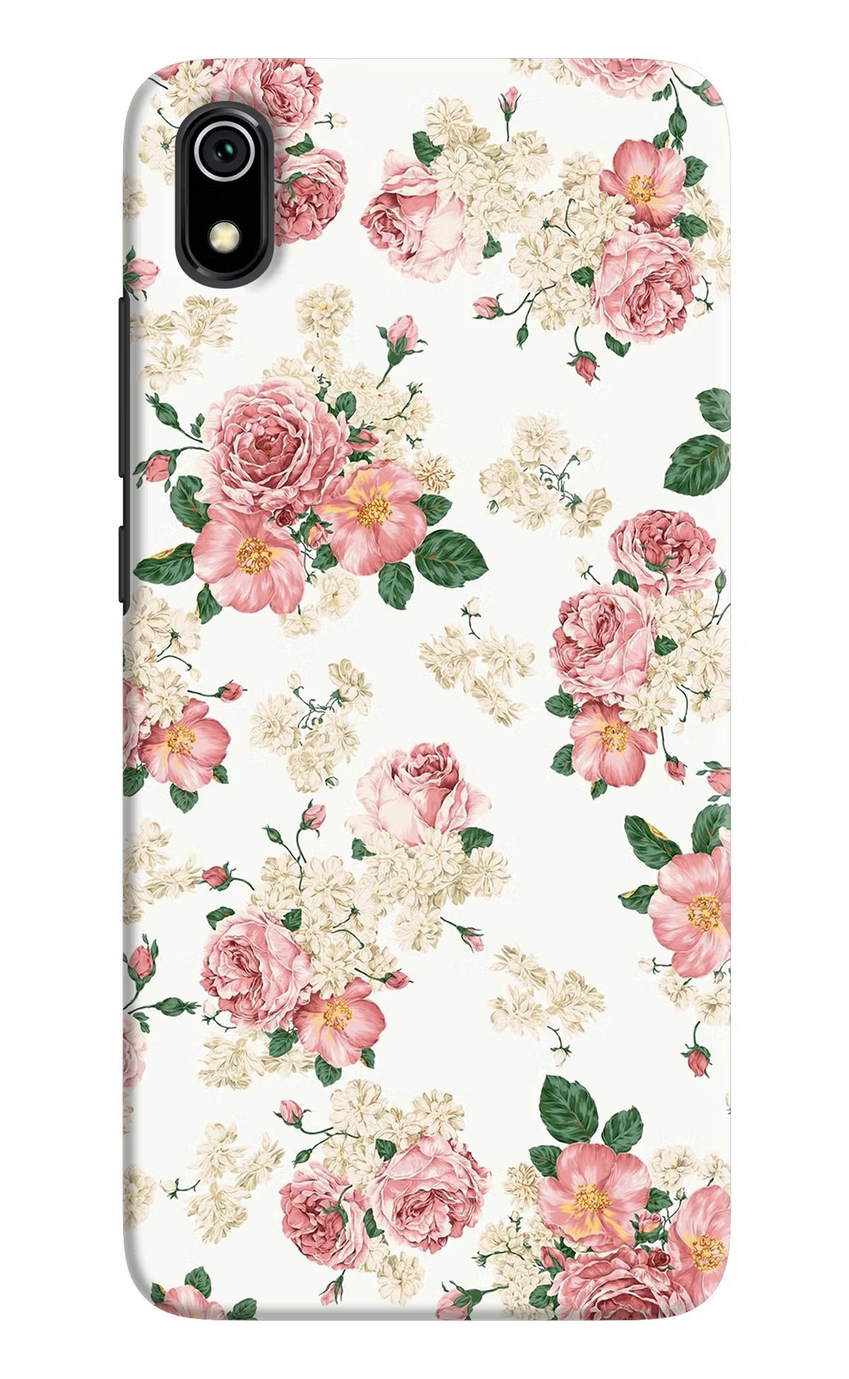 Flowers Redmi 7A Back Cover - Flowers Redmi 7A Hard Case Back Cover by Casekaro Flowers Redmi 7A Hard Case Back Cover by Casekaro