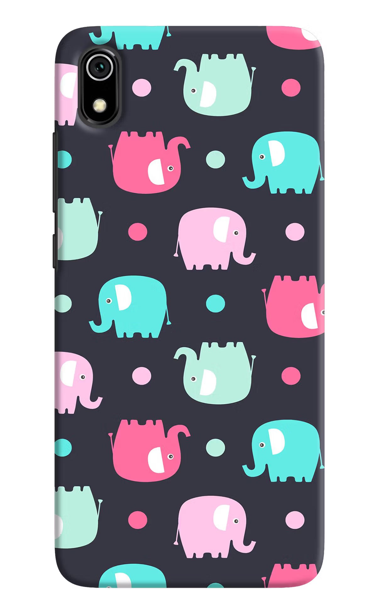 Elephants Redmi 7A Back Cover - Elephants Redmi 7A Hard Case Back Cover by Casekaro Elephants Redmi 7A Hard Case Back Cover by Casekaro