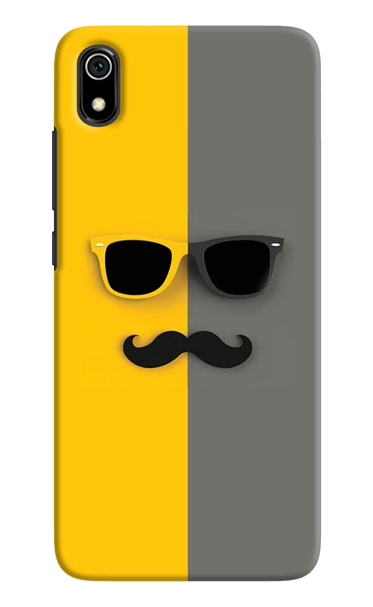 Sunglasses with Mustache Redmi 7A Back Cover - Sunglasses with Mustache Redmi 7A Hard Case Back Cover by Casekaro Sunglasses with Mustache Redmi 7A Hard Case Back Cover by Casekaro