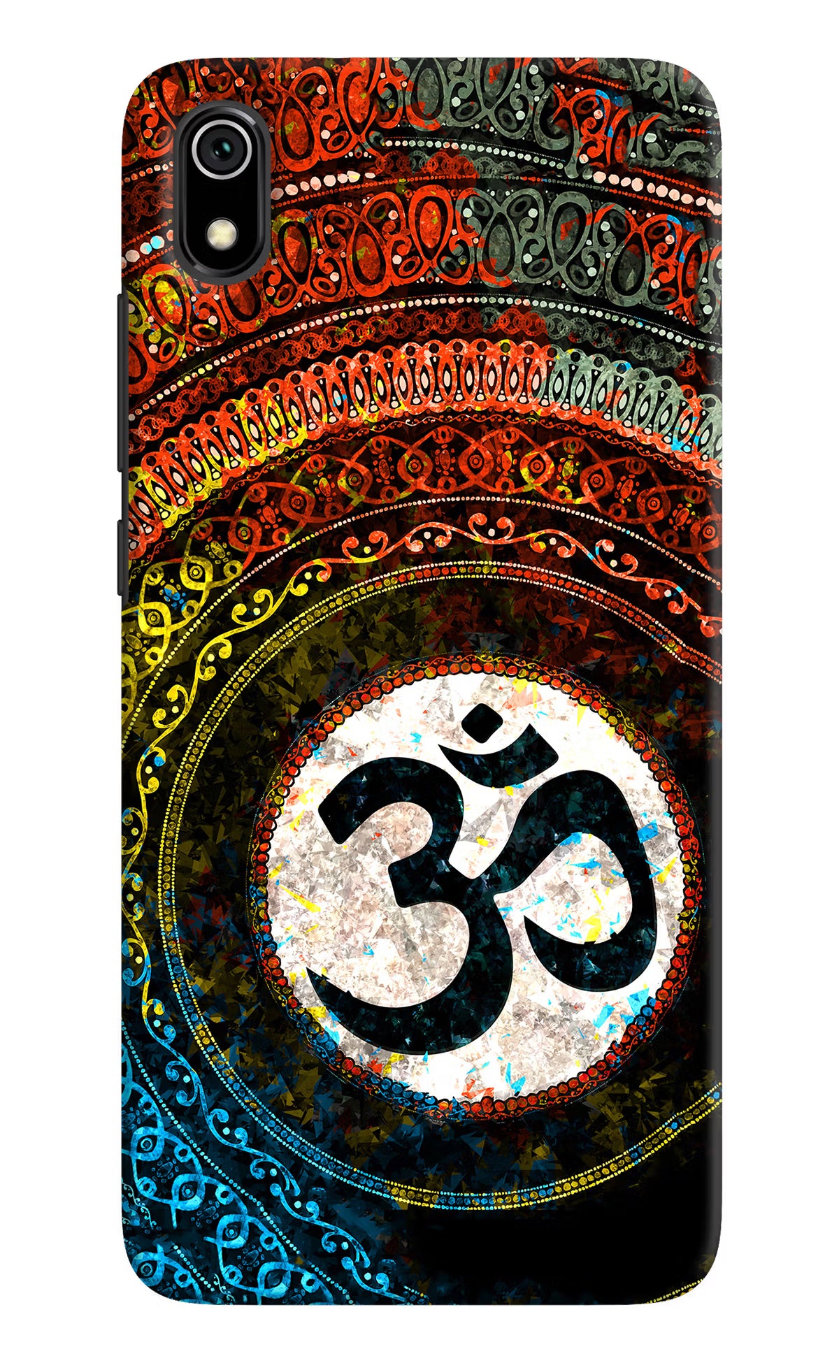 Om Cultural Redmi 7A Back Cover - Om Cultural Redmi 7A Hard Case Back Cover by Casekaro Om Cultural Redmi 7A Hard Case Back Cover by Casekaro