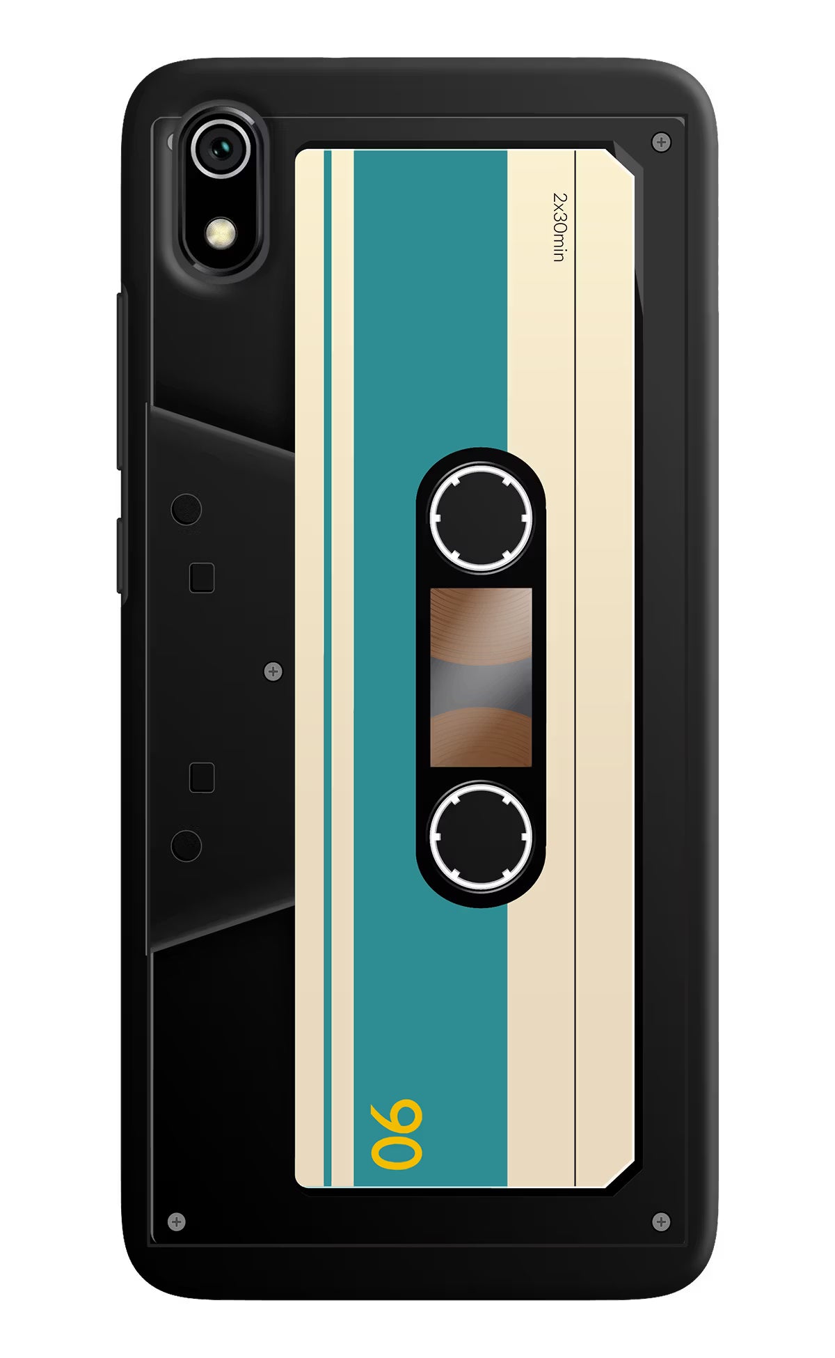 Cassette Redmi 7A Back Cover - Cassette Redmi 7A Hard Case Back Cover by Casekaro Cassette Redmi 7A Hard Case Back Cover by Casekaro