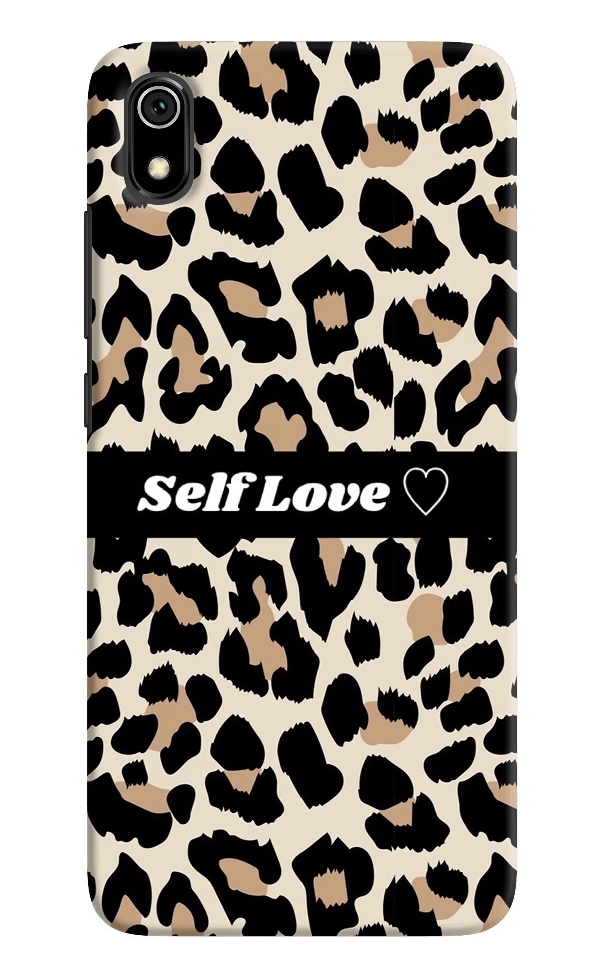 Leopard Print Self Love Redmi 7A Back Cover - Leopard Print Self Love Redmi 7A Hard Case Back Cover by Casekaro Leopard Print Self Love Redmi 7A Hard Case Back Cover by Casekaro