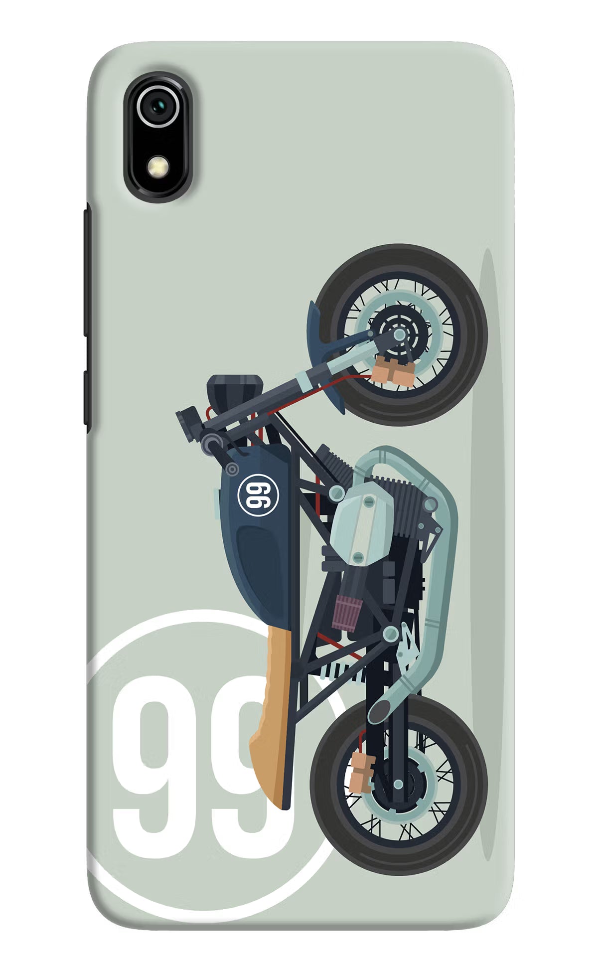 Classic Cafe Racer 99 Redmi 7A Back Cover - Classic Cafe Racer 99 Redmi 7A Hard Case Back Cover by Casekaro Classic Cafe Racer 99 Redmi 7A Hard Case Back Cover by Casekaro
