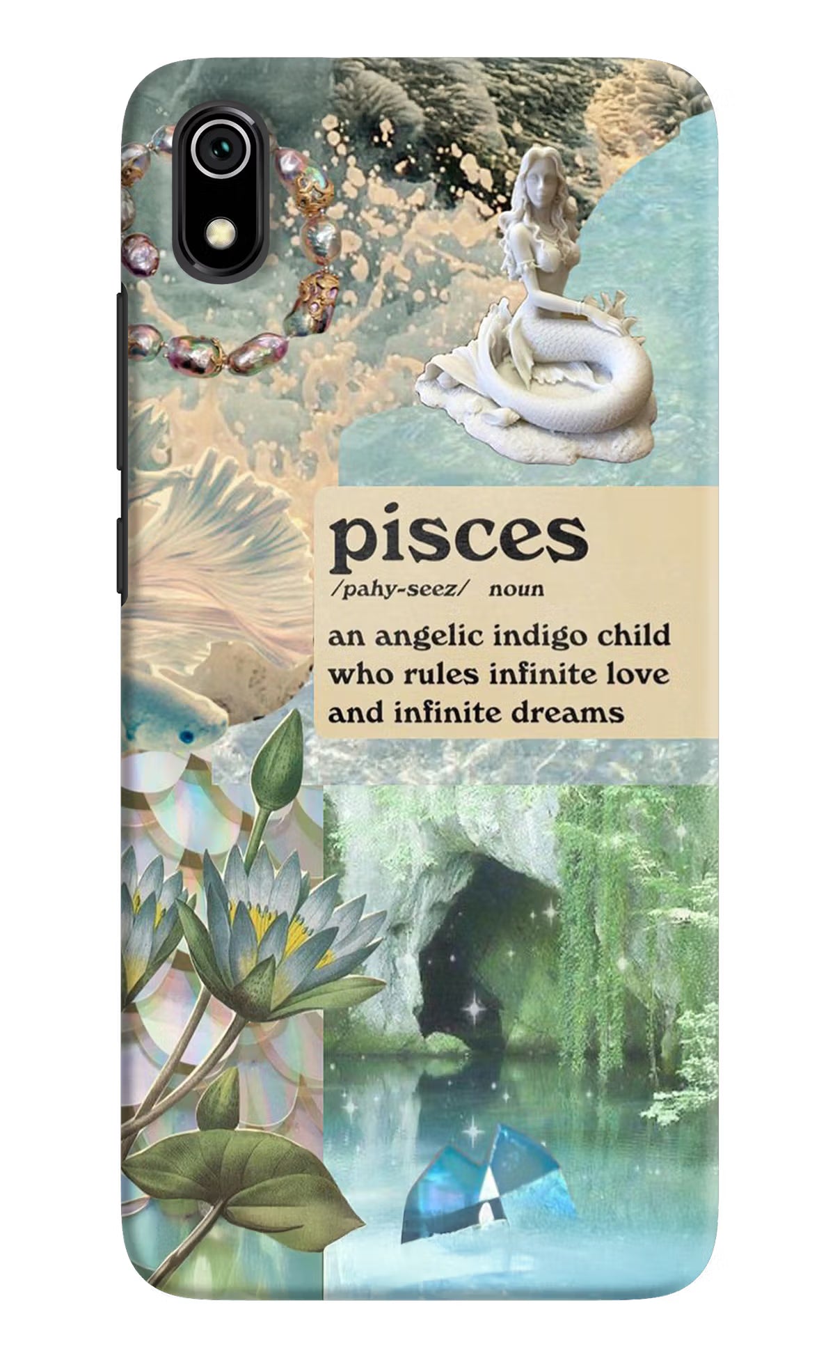 Pisces Zodiac Redmi 7A Back Cover - Pisces Zodiac Redmi 7A Hard Case Back Cover by Casekaro Pisces Zodiac Redmi 7A Hard Case Back Cover by Casekaro