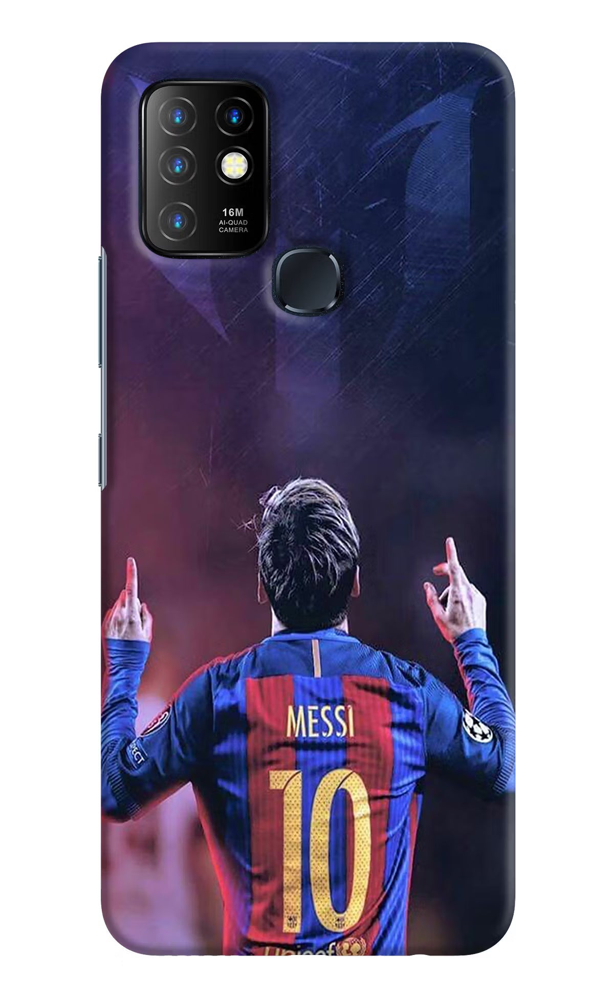 Messi Infinix Hot 10 Back Cover - Messi Infinix Hot 10 Hard Case Back Cover by Casekaro Messi Infinix Hot 10 Hard Case Back Cover by Casekaro