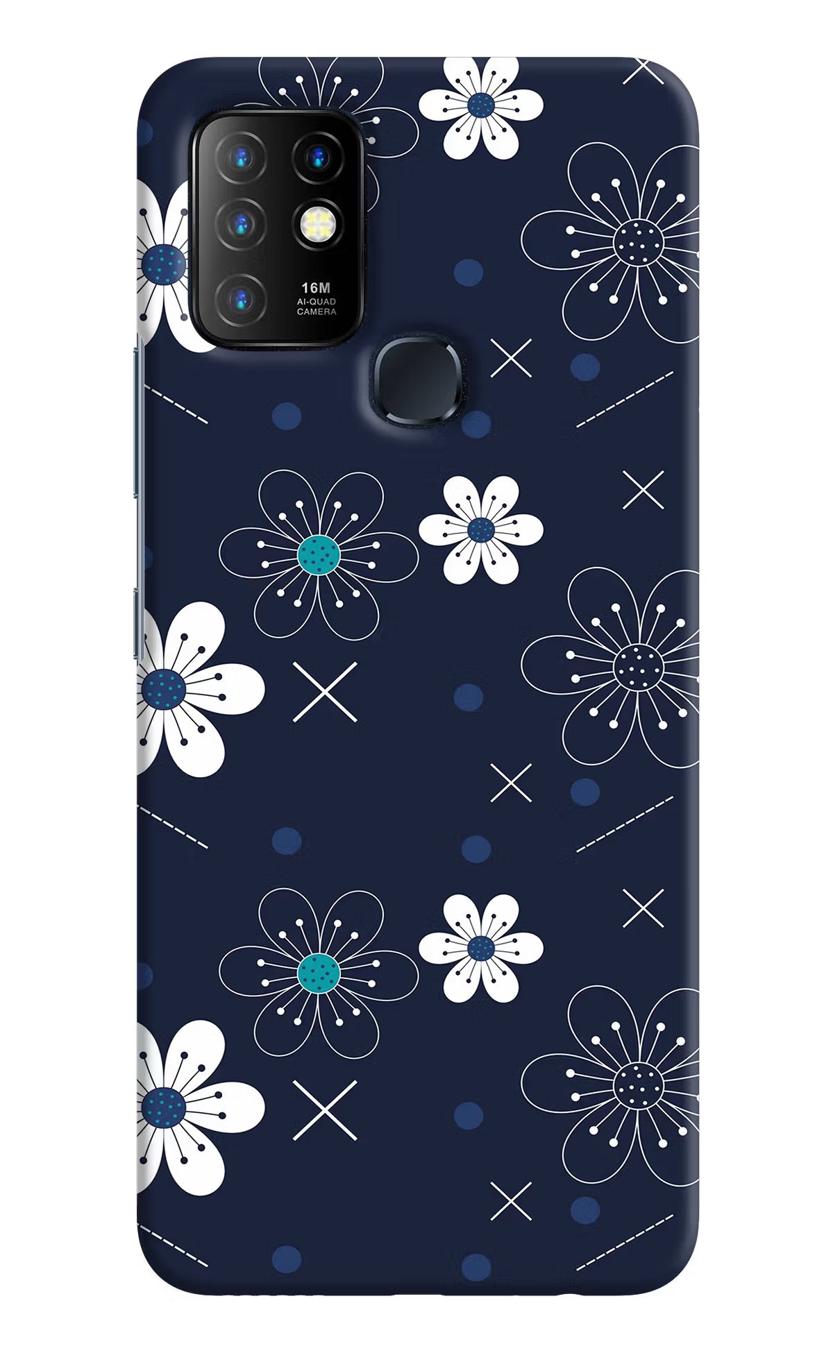 Flowers Infinix Hot 10 Back Cover - Flowers Infinix Hot 10 Hard Case Back Cover by Casekaro Flowers Infinix Hot 10 Hard Case Back Cover by Casekaro