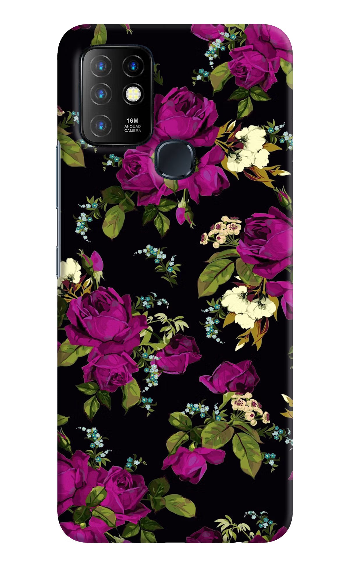 Flowers Infinix Hot 10 Back Cover - Flowers Infinix Hot 10 Hard Case Back Cover by Casekaro Flowers Infinix Hot 10 Hard Case Back Cover by Casekaro