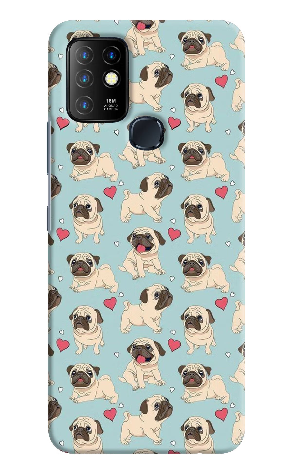 Pug Dog Infinix Hot 10 Back Cover - Pug Dog Infinix Hot 10 Hard Case Back Cover by Casekaro Pug Dog Infinix Hot 10 Hard Case Back Cover by Casekaro