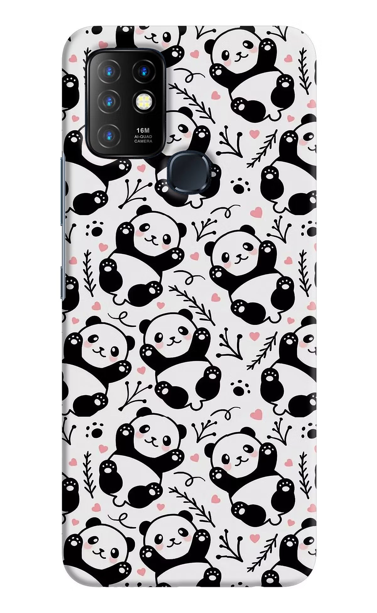 Cute Panda Infinix Hot 10 Back Cover - Cute Panda Infinix Hot 10 Hard Case Back Cover by Casekaro Cute Panda Infinix Hot 10 Hard Case Back Cover by Casekaro