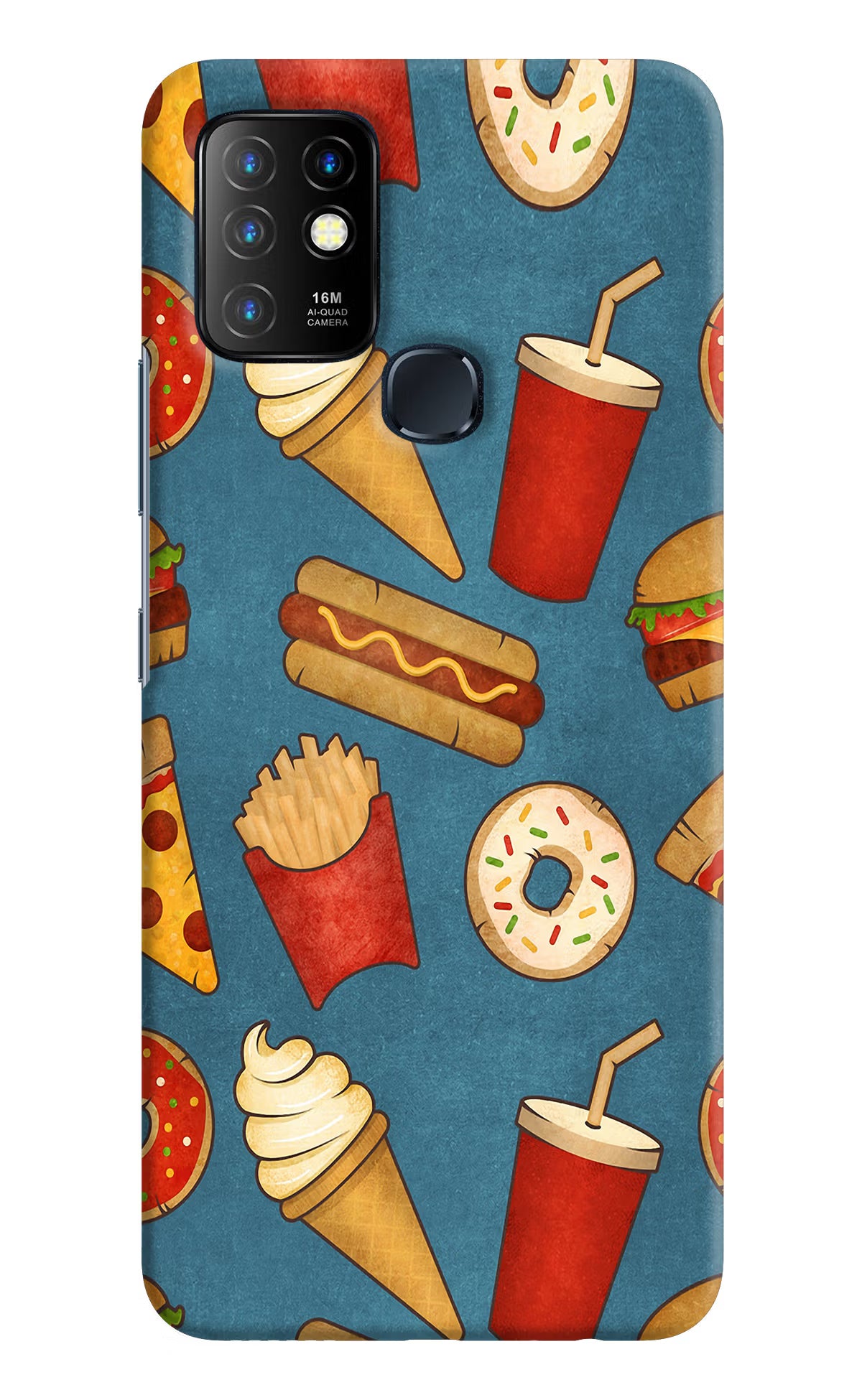 Foodie Infinix Hot 10 Back Cover - Foodie Infinix Hot 10 Hard Case Back Cover by Casekaro Foodie Infinix Hot 10 Hard Case Back Cover by Casekaro
