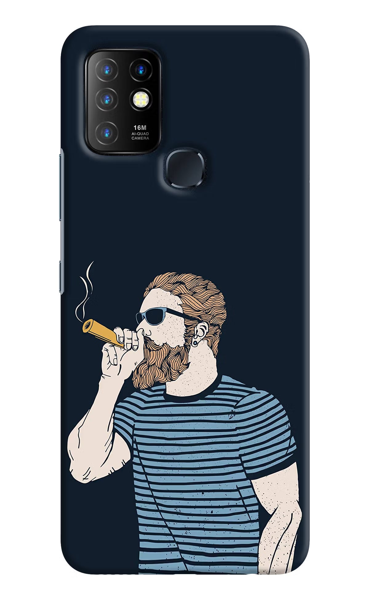 Smoking Infinix Hot 10 Back Cover - Smoking Infinix Hot 10 Hard Case Back Cover by Casekaro Smoking Infinix Hot 10 Hard Case Back Cover by Casekaro
