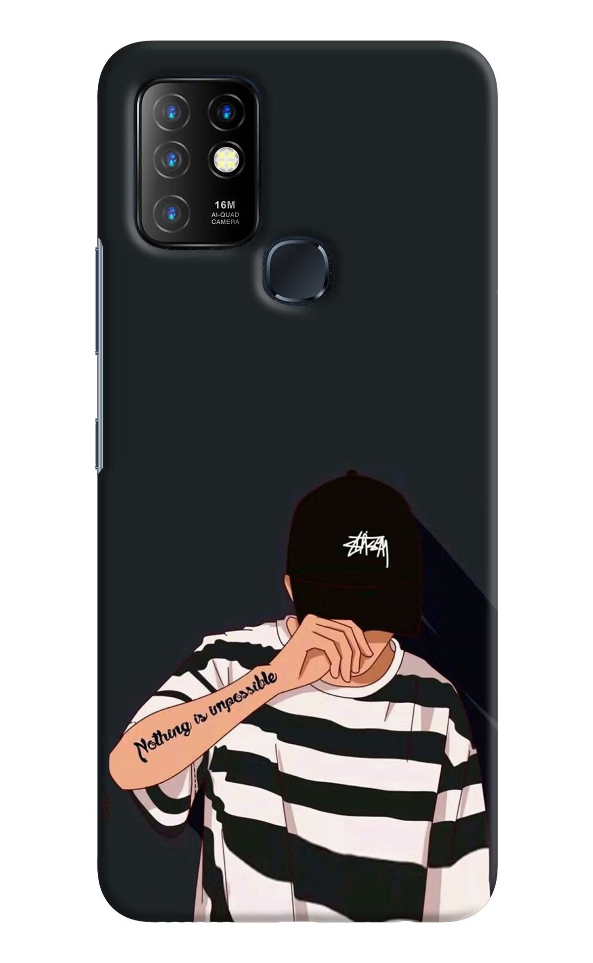 Aesthetic Boy Infinix Hot 10 Back Cover - Aesthetic Boy Infinix Hot 10 Hard Case Back Cover by Casekaro Aesthetic Boy Infinix Hot 10 Hard Case Back Cover by Casekaro