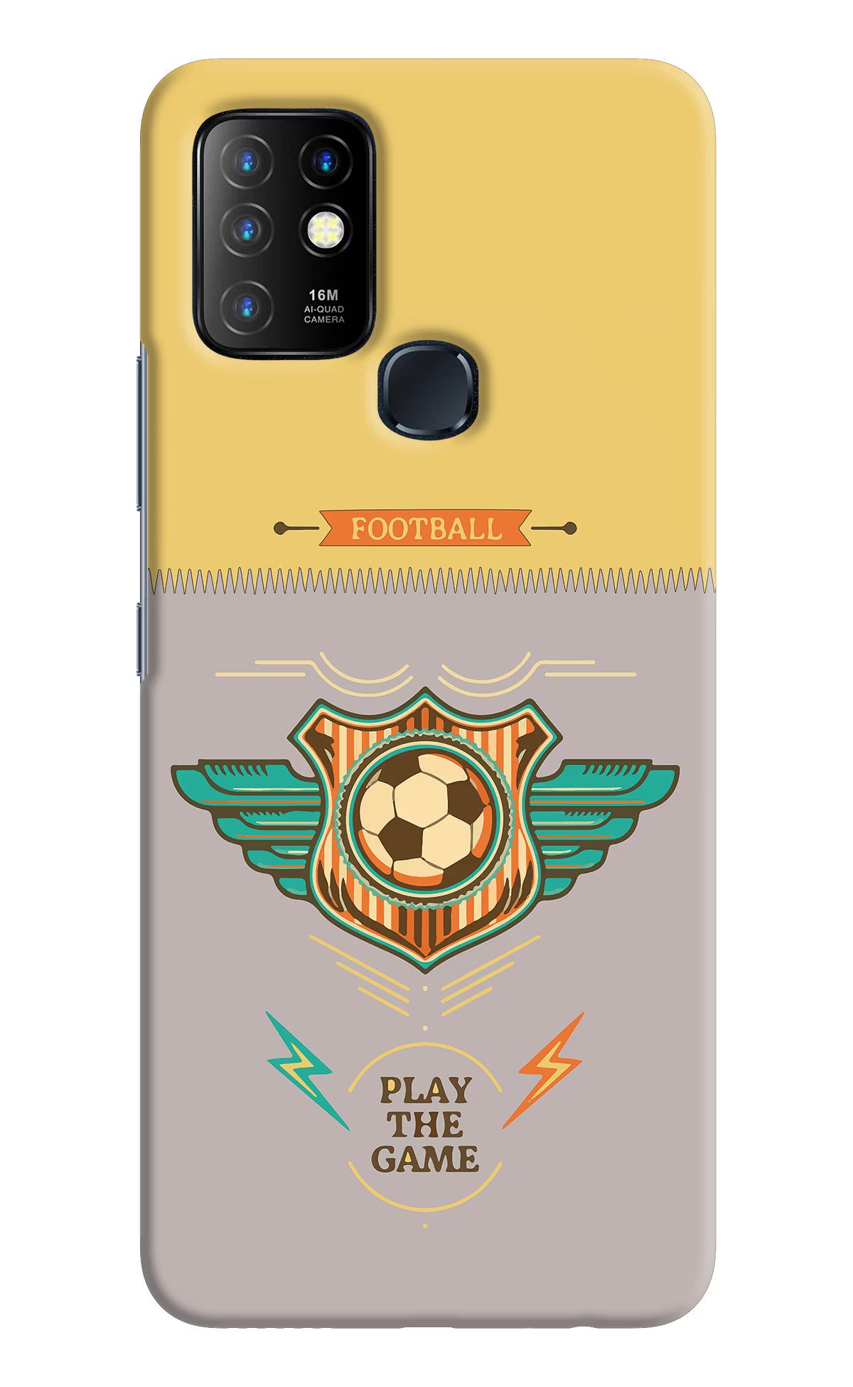Football Infinix Hot 10 Back Cover - Football Infinix Hot 10 Hard Case Back Cover by Casekaro Football Infinix Hot 10 Hard Case Back Cover by Casekaro
