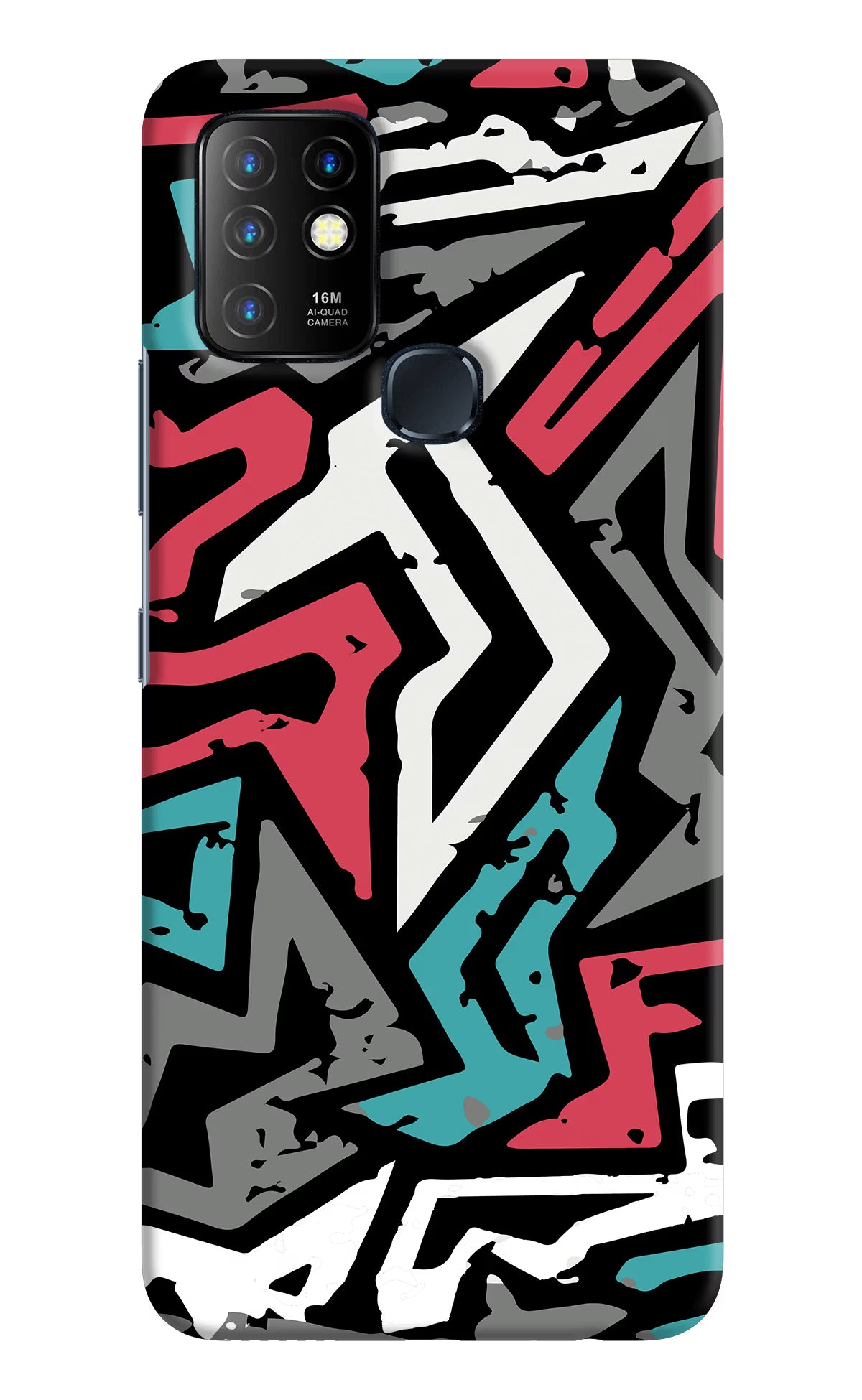 Geometric Graffiti Infinix Hot 10 Back Cover - Geometric Graffiti Infinix Hot 10 Hard Case Back Cover by Casekaro Geometric Graffiti Infinix Hot 10 Hard Case Back Cover by Casekaro