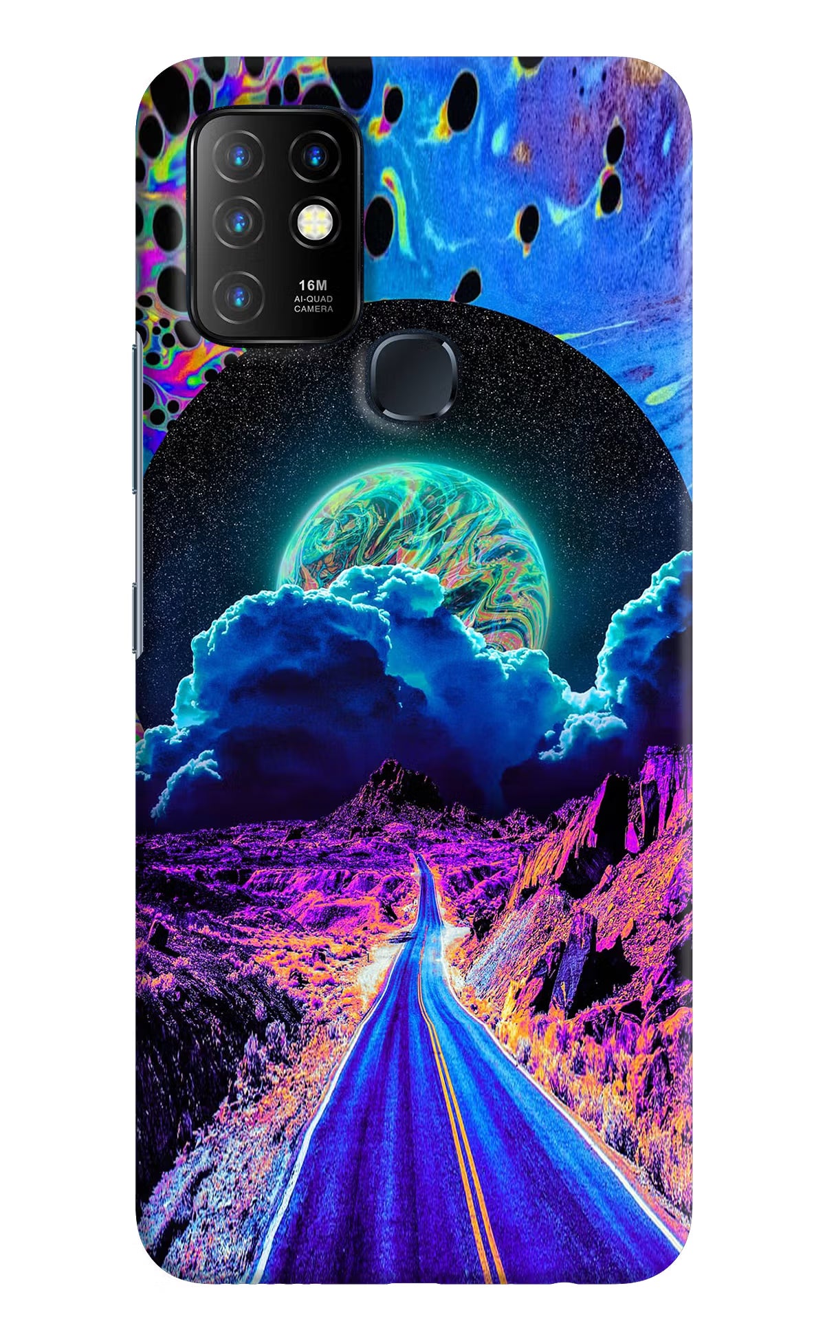 Psychedelic Painting Infinix Hot 10 Back Cover - Psychedelic Painting Infinix Hot 10 Hard Case Back Cover by Casekaro Psychedelic Painting Infinix Hot 10 Hard Case Back Cover by Casekaro