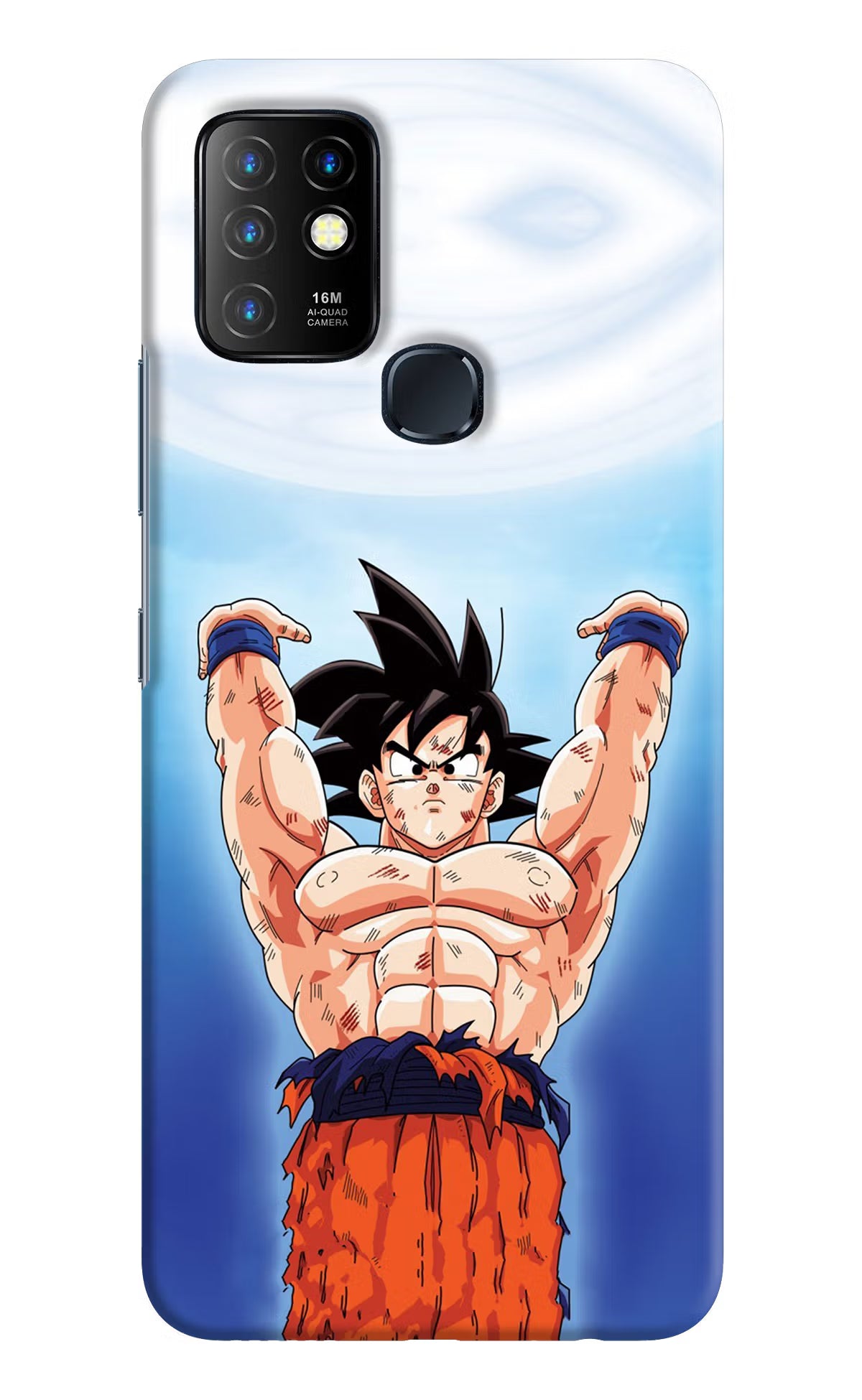 Goku Power Infinix Hot 10 Back Cover - Goku Power Infinix Hot 10 Hard Case Back Cover by Casekaro Goku Power Infinix Hot 10 Hard Case Back Cover by Casekaro