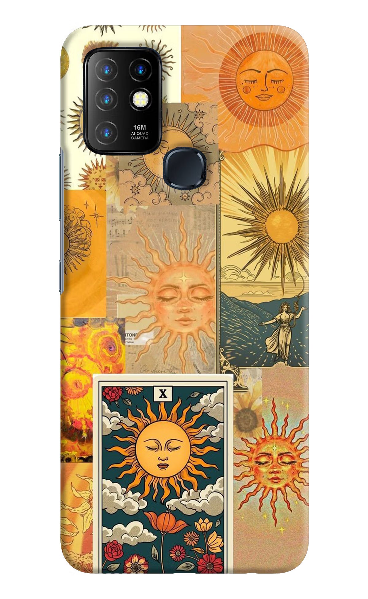 Sun Infinix Hot 10 Back Cover - Sun Infinix Hot 10 Hard Case Back Cover by Casekaro Sun Infinix Hot 10 Hard Case Back Cover by Casekaro