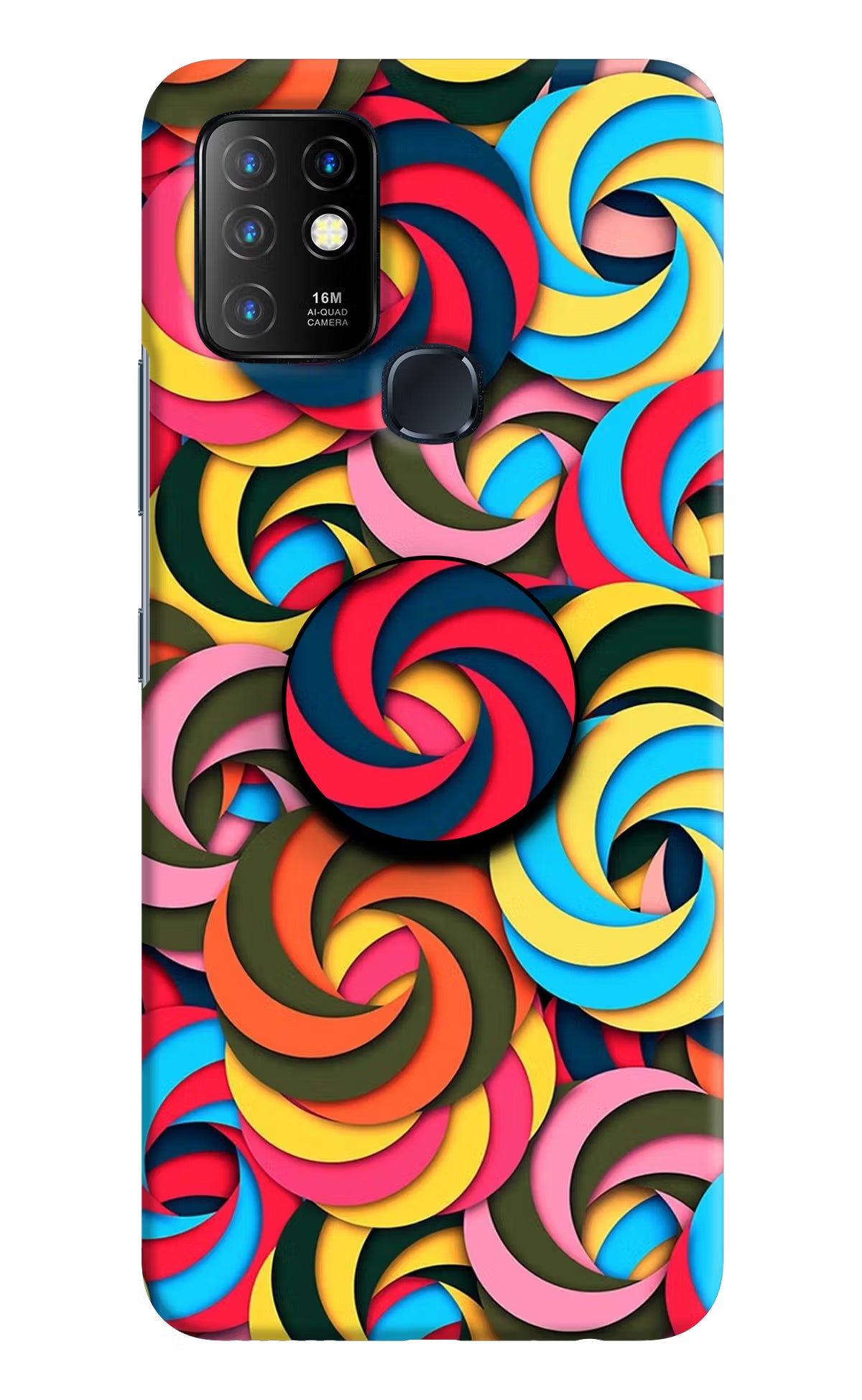 Spiral Pattern Infinix Hot 10 Pop Case - Spiral Pattern Infinix Hot 10 Pop Case by Casekaro Spiral Pattern Infinix Hot 10 Pop Case by Casekaro