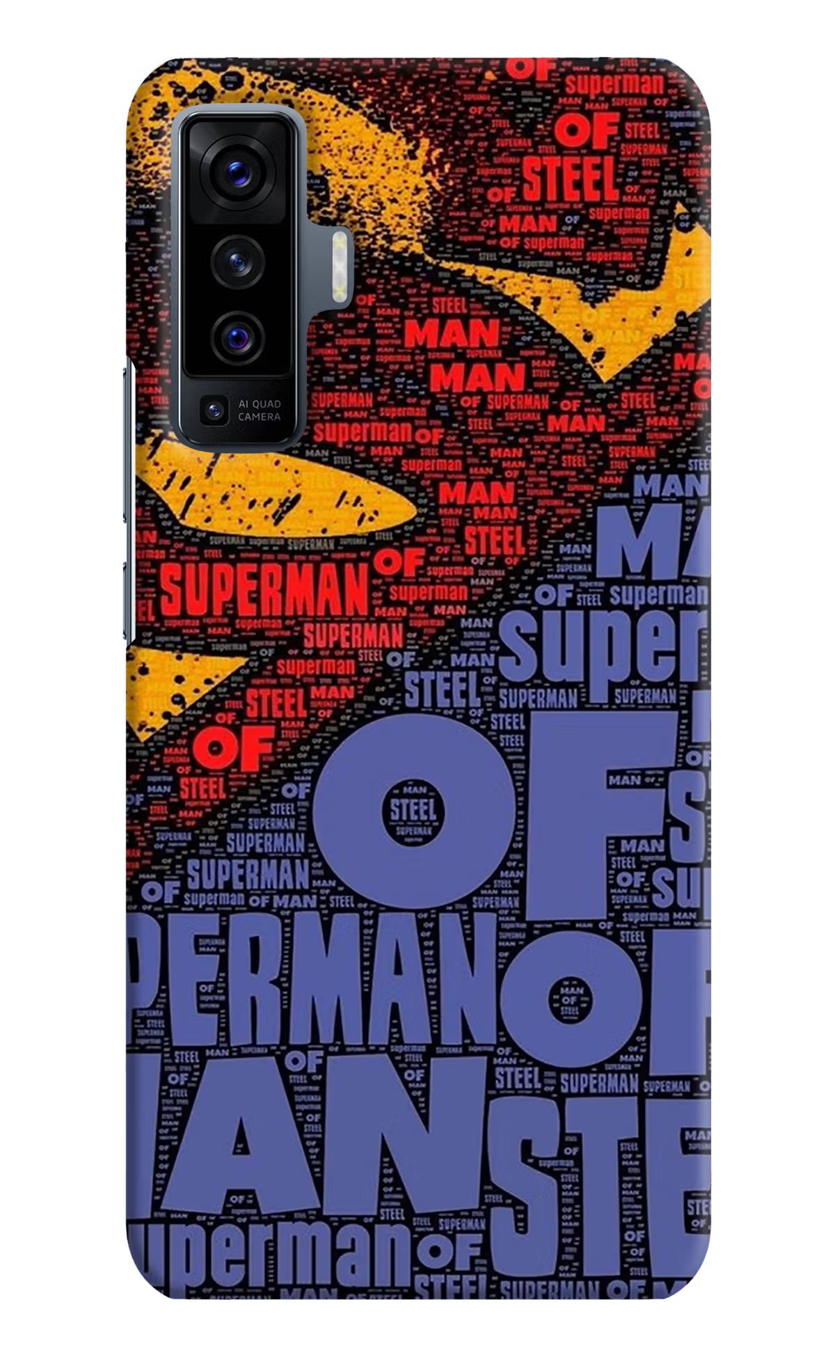 Superman Vivo X50 Back Cover - Superman Vivo X50 Hard Case Back Cover by Casekaro Superman Vivo X50 Hard Case Back Cover by Casekaro