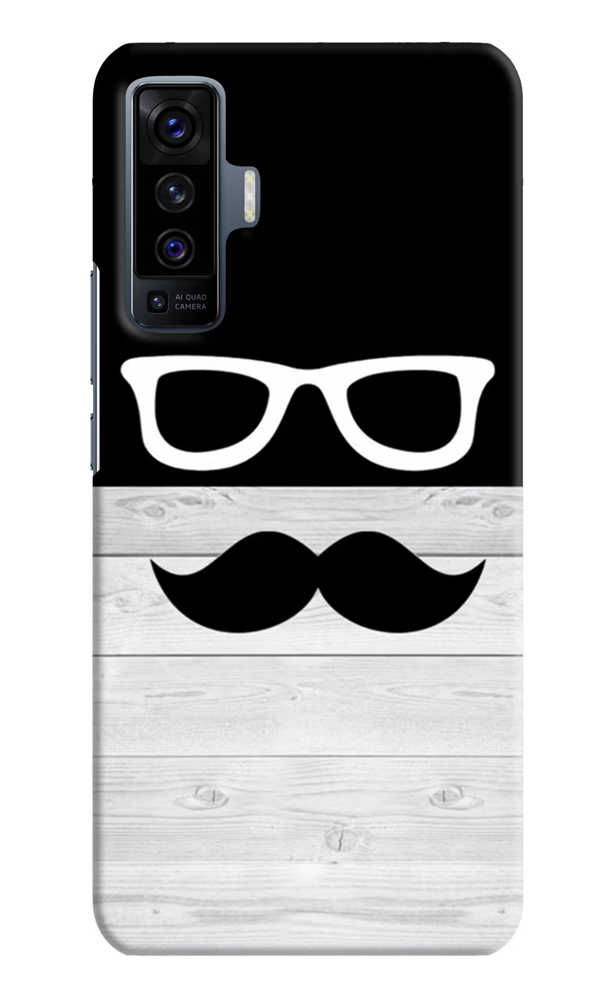 Mustache Vivo X50 Back Cover - Mustache Vivo X50 Hard Case Back Cover by Casekaro Mustache Vivo X50 Hard Case Back Cover by Casekaro