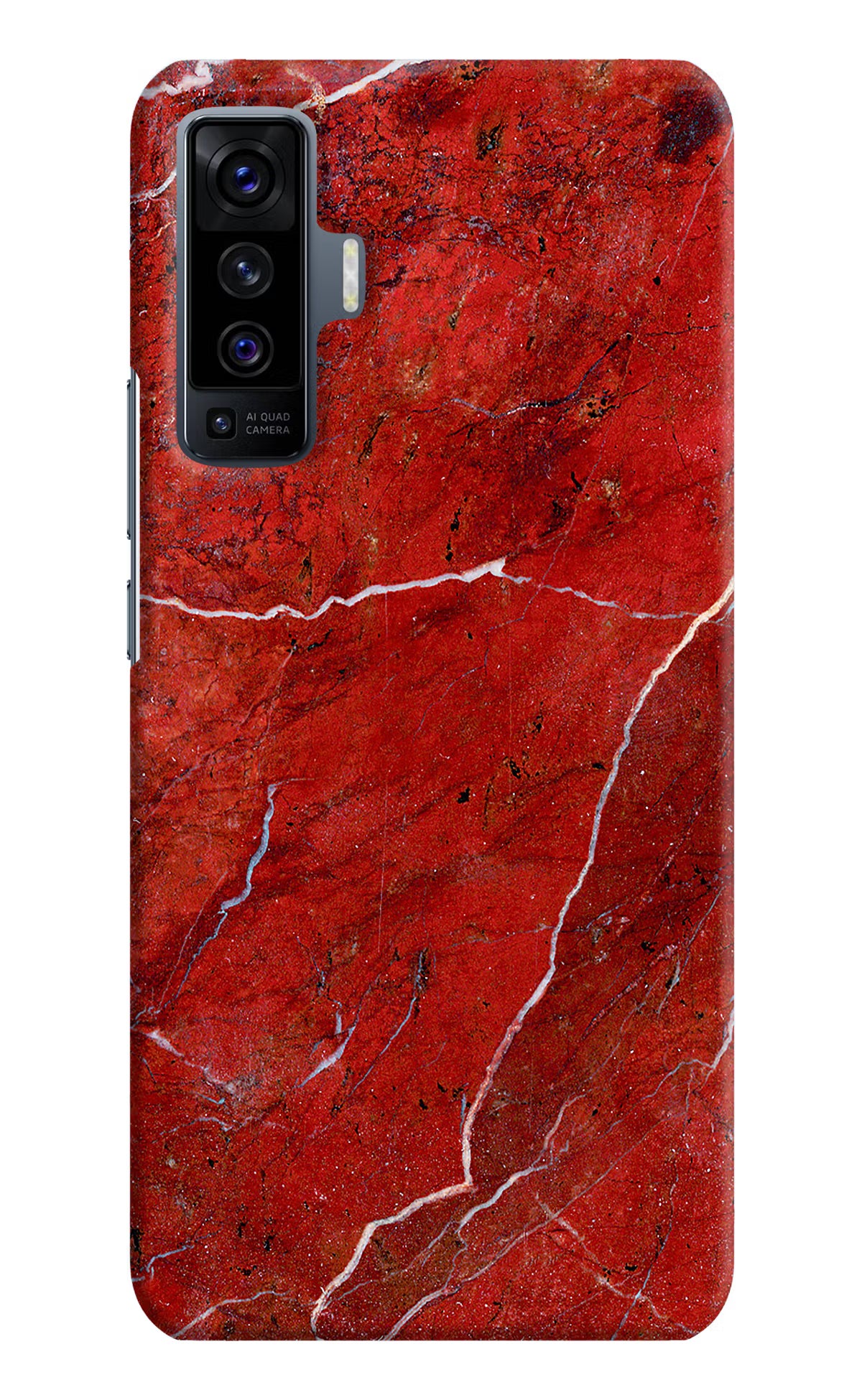 Red Marble Design Vivo X50 Back Cover - Red Marble Design Vivo X50 Hard Case Back Cover by Casekaro Red Marble Design Vivo X50 Hard Case Back Cover by Casekaro
