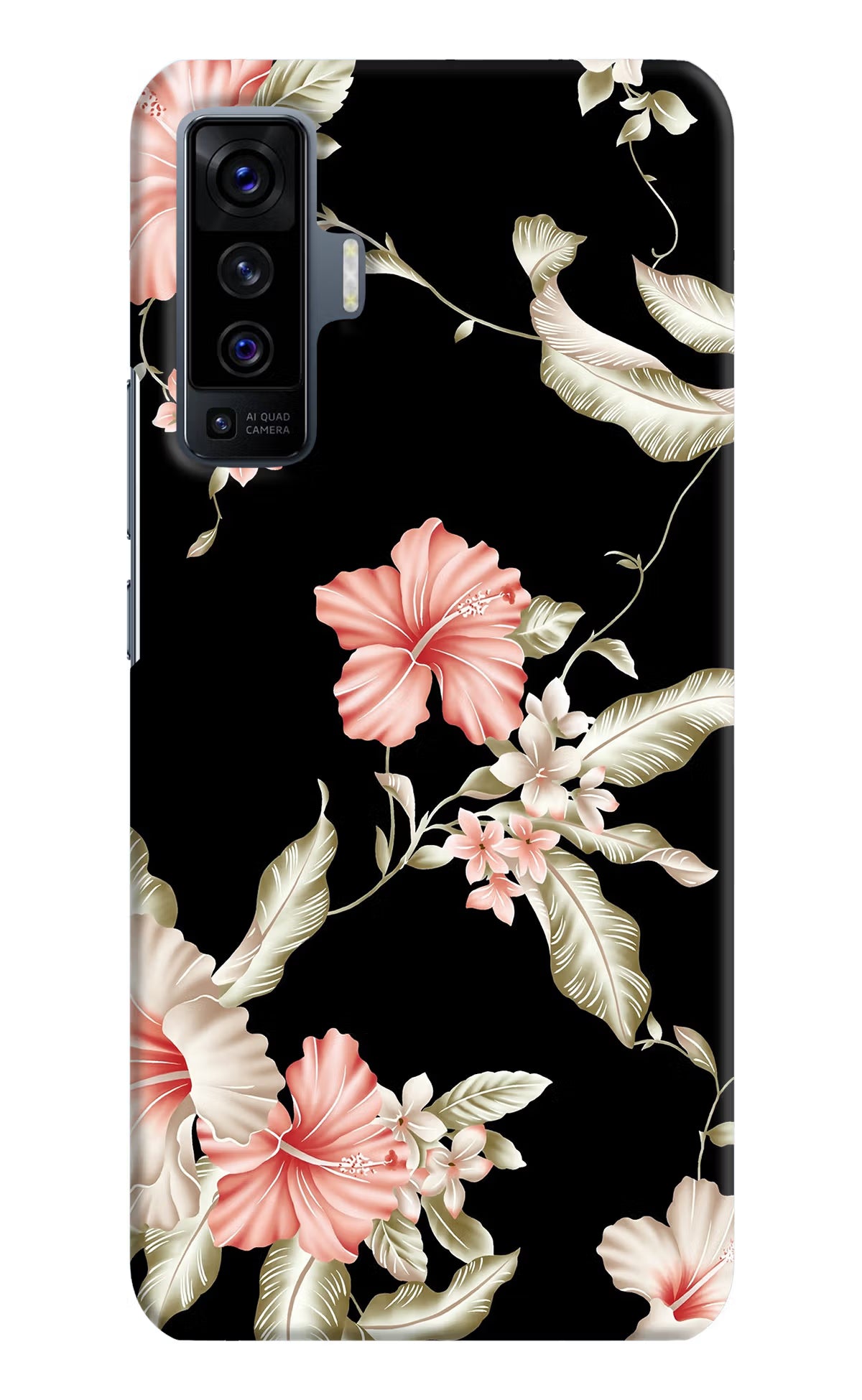 Flowers Vivo X50 Back Cover - Flowers Vivo X50 Hard Case Back Cover by Casekaro Flowers Vivo X50 Hard Case Back Cover by Casekaro