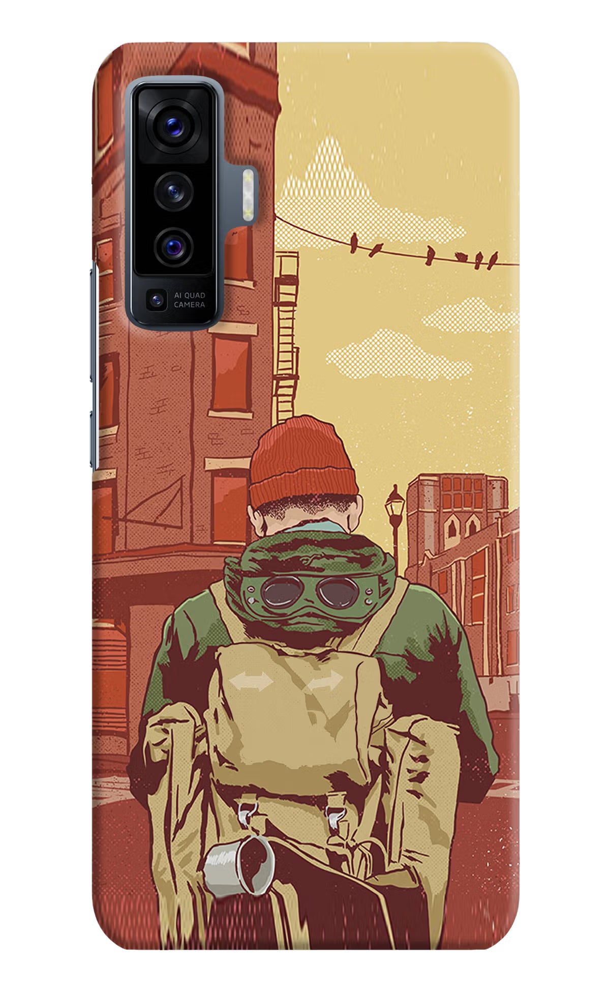Adventurous Vivo X50 Back Cover - Adventurous Vivo X50 Hard Case Back Cover by Casekaro Adventurous Vivo X50 Hard Case Back Cover by Casekaro