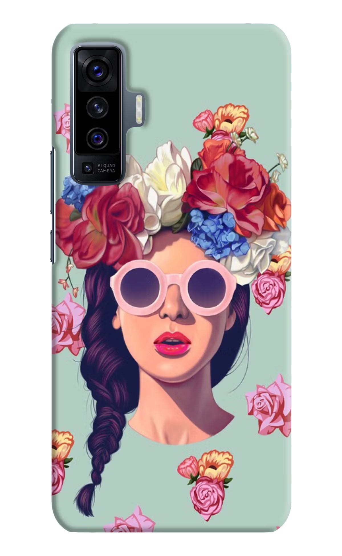Pretty Girl Vivo X50 Back Cover - Pretty Girl Vivo X50 Hard Case Back Cover by Casekaro Pretty Girl Vivo X50 Hard Case Back Cover by Casekaro
