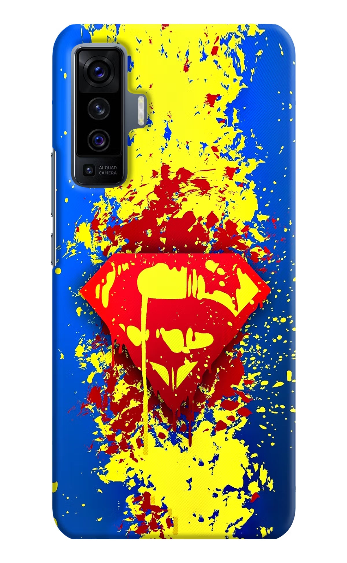 Superman logo Vivo X50 Back Cover - Superman logo Vivo X50 Hard Case Back Cover by Casekaro Superman logo Vivo X50 Hard Case Back Cover by Casekaro