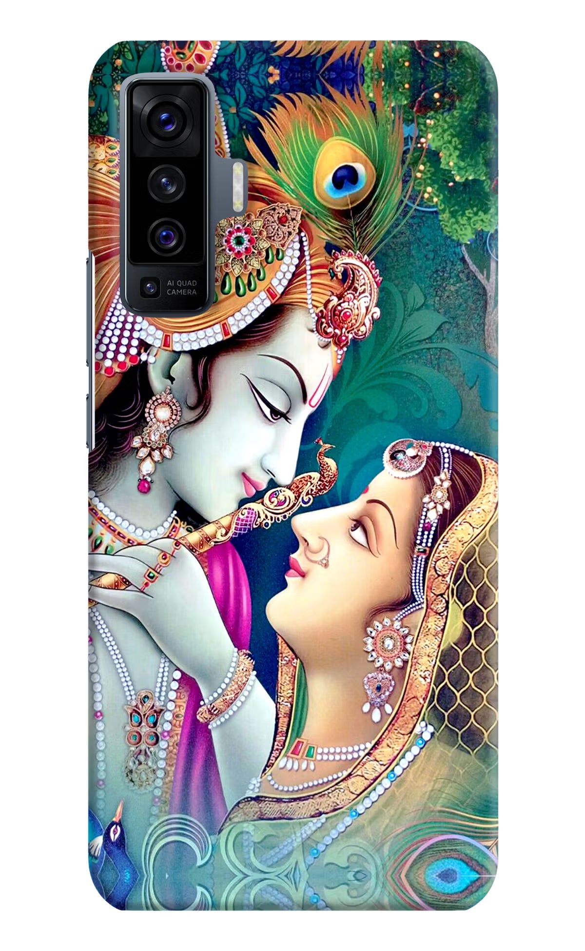 Lord Radha Krishna Vivo X50 Back Cover - Lord Radha Krishna Vivo X50 Hard Case Back Cover by Casekaro Lord Radha Krishna Vivo X50 Hard Case Back Cover by Casekaro