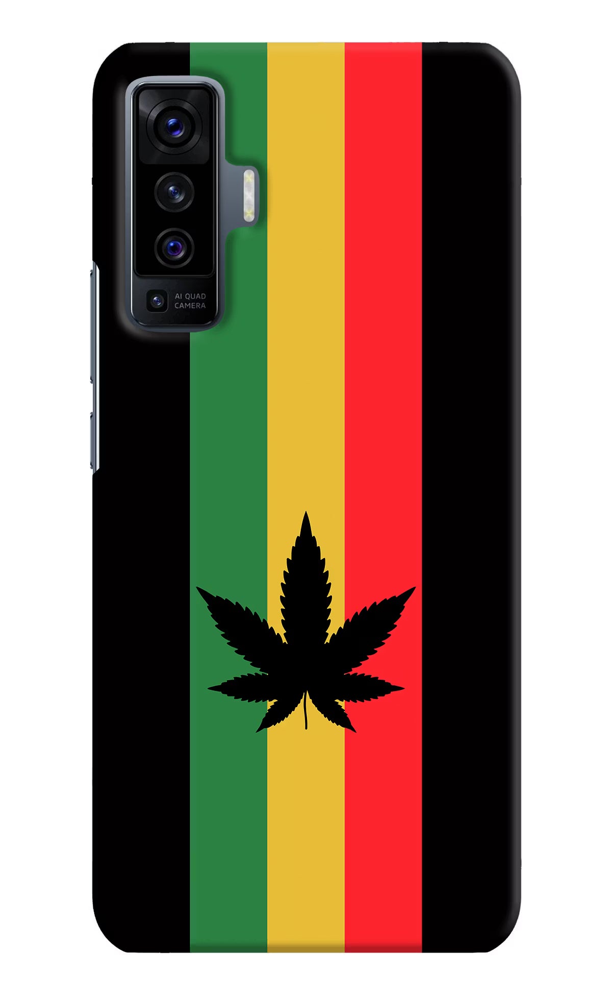 Weed Flag Vivo X50 Back Cover - Weed Flag Vivo X50 Hard Case Back Cover by Casekaro Weed Flag Vivo X50 Hard Case Back Cover by Casekaro