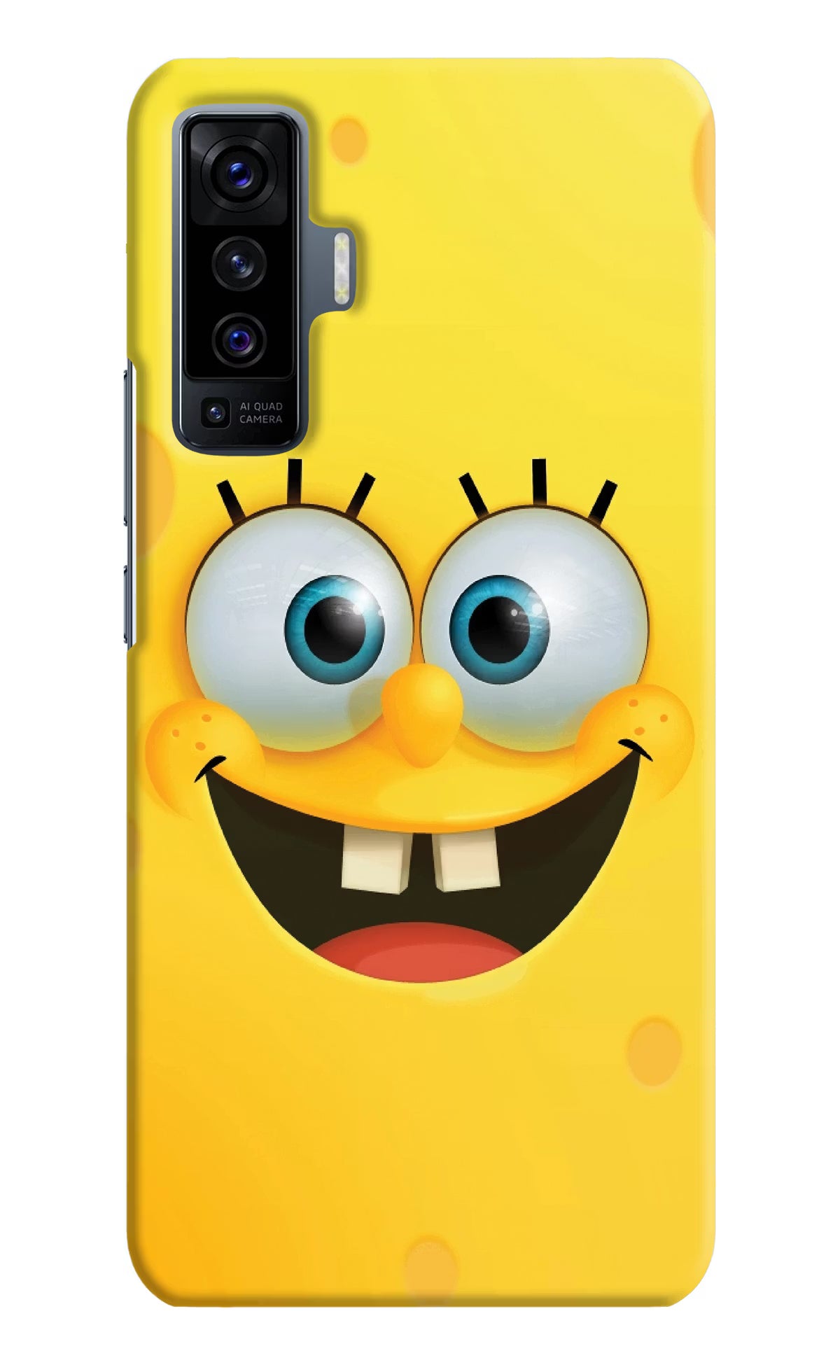 Sponge 1 Vivo X50 Back Cover - Sponge 1 Vivo X50 Hard Case Back Cover by Casekaro Sponge 1 Vivo X50 Hard Case Back Cover by Casekaro